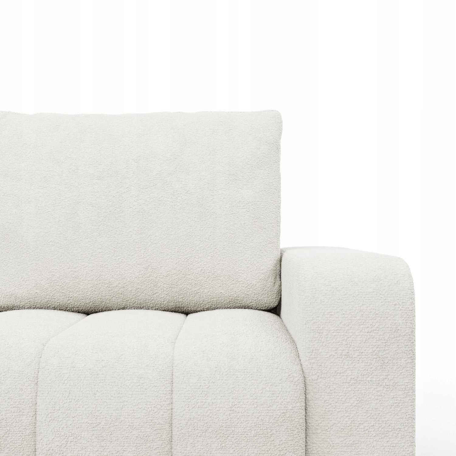 KANAPA ABRIELLE BIAŁA Kremowa Rozkładana Wygodna Funkcja Spania Sofa