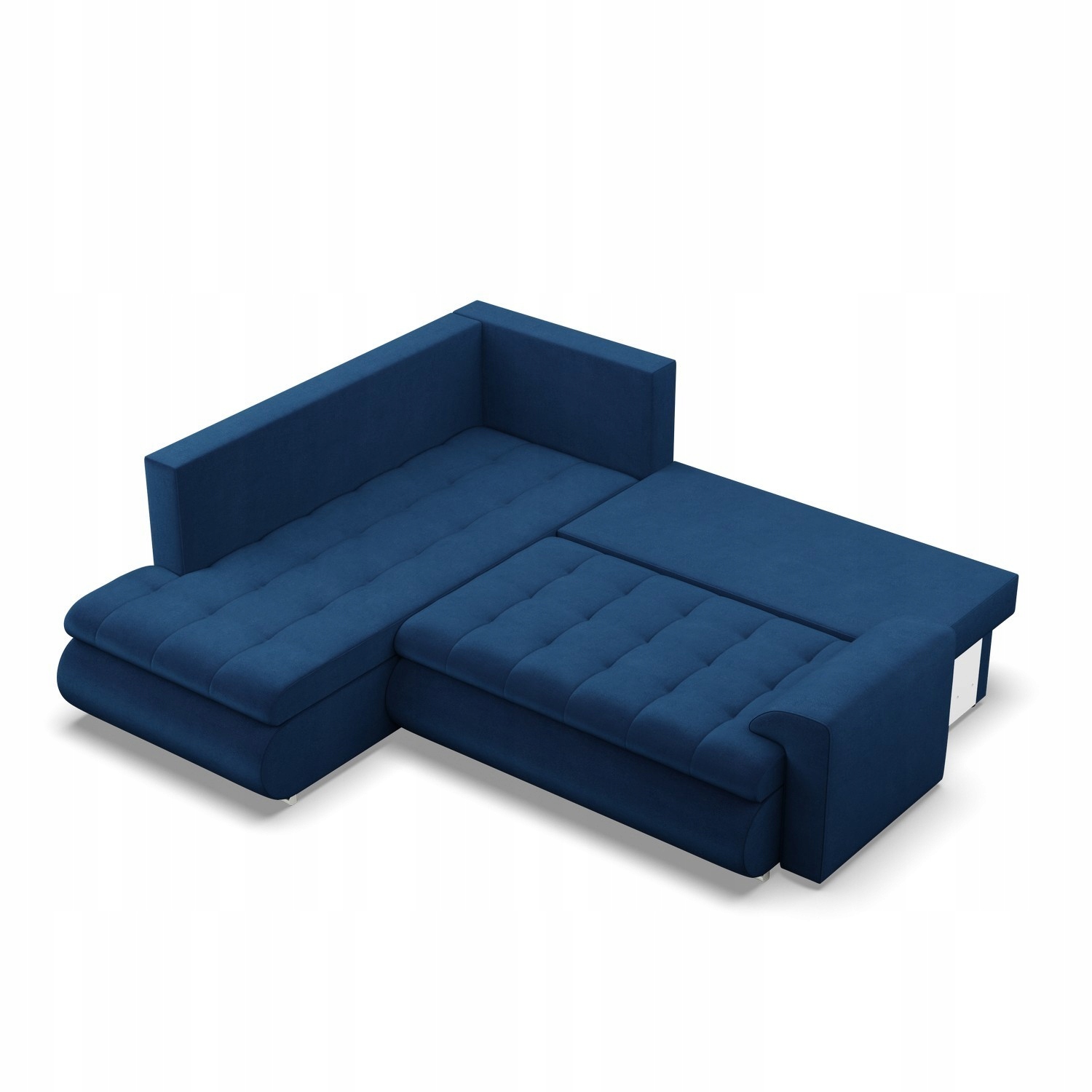 NAROŻNIK FORESTA XL NIEBIESKI GRANATOWY KANAPA Rozkładana KRONOS VELVET