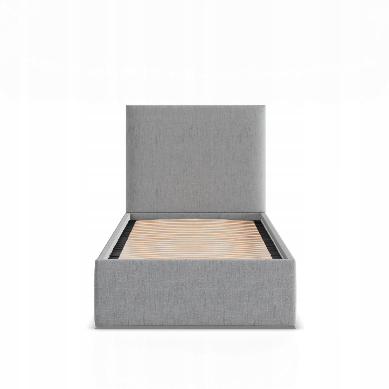 Łóżko Ramowe PAOLA JASNY SZARY JEDNOOSOBOWE Tapicerowane Pojedyncze