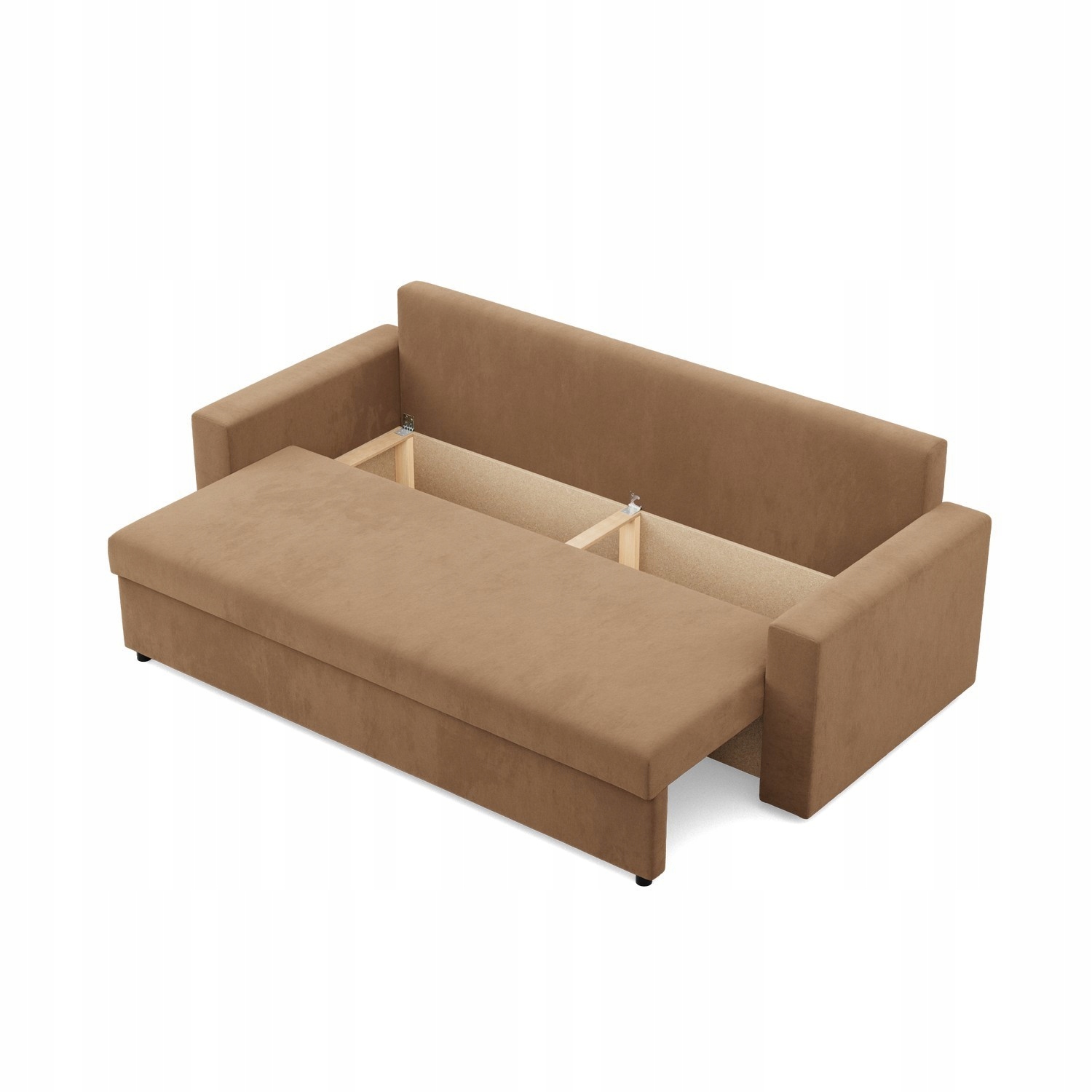 KANAPA NEO CAPPUCCINO Mikrofaza Rozkładana Wygodna Podłokietnik Prosty