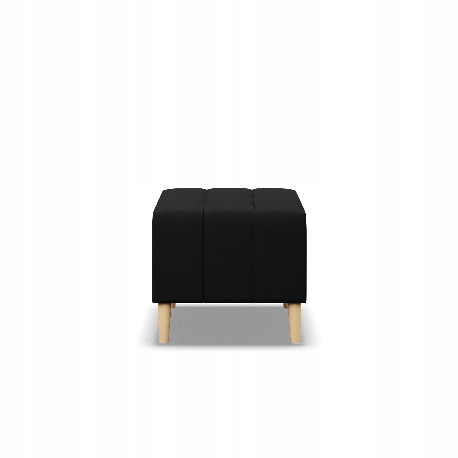 PUFA ELMA CZARNA 50x50 Podnóżek PUF