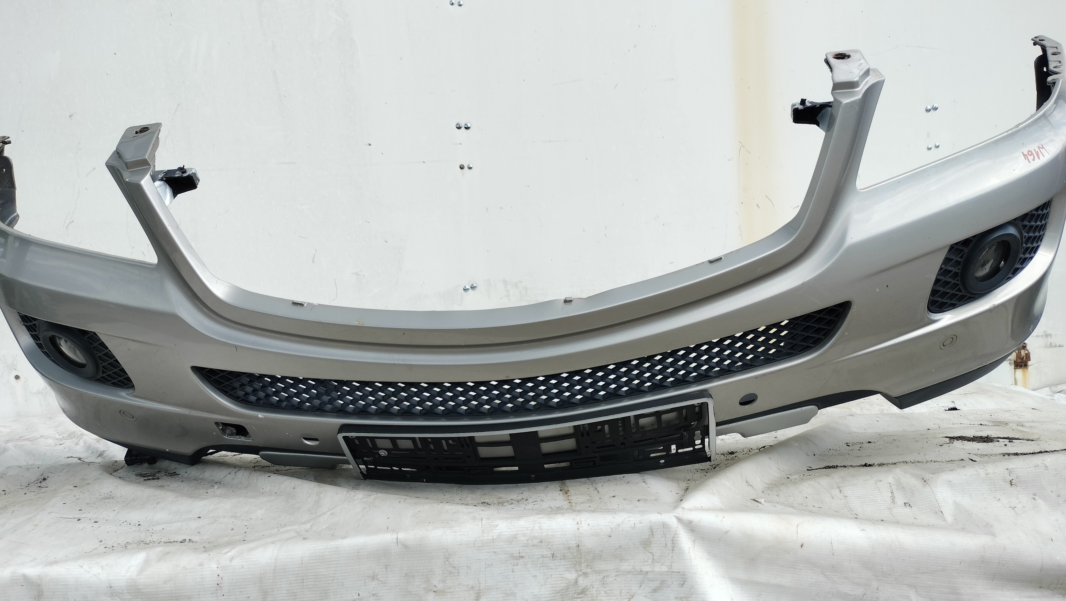 MERCEDES ML W164 ZDERZAK PRZÓD PRZEDNI SREBRNY ZŁOTY - zdjęcie 6