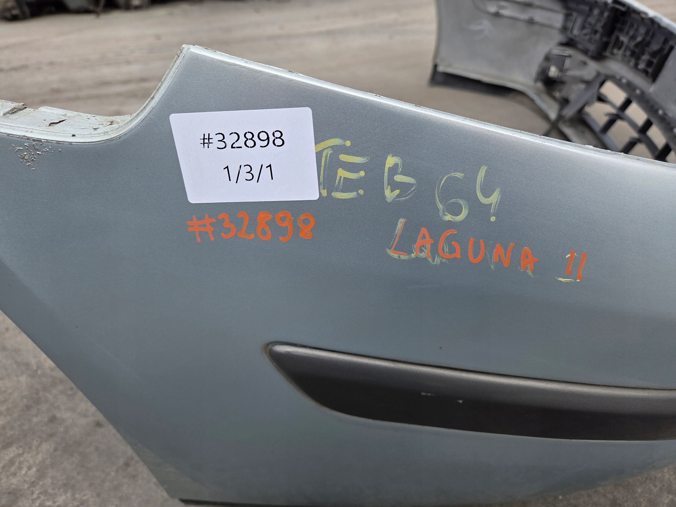 RENAULT LAGUNA II ZDERZAK PRZÓD PRZEDNI HALOGENY SPRYSKIWACZE TEB64 - zdjęcie 15