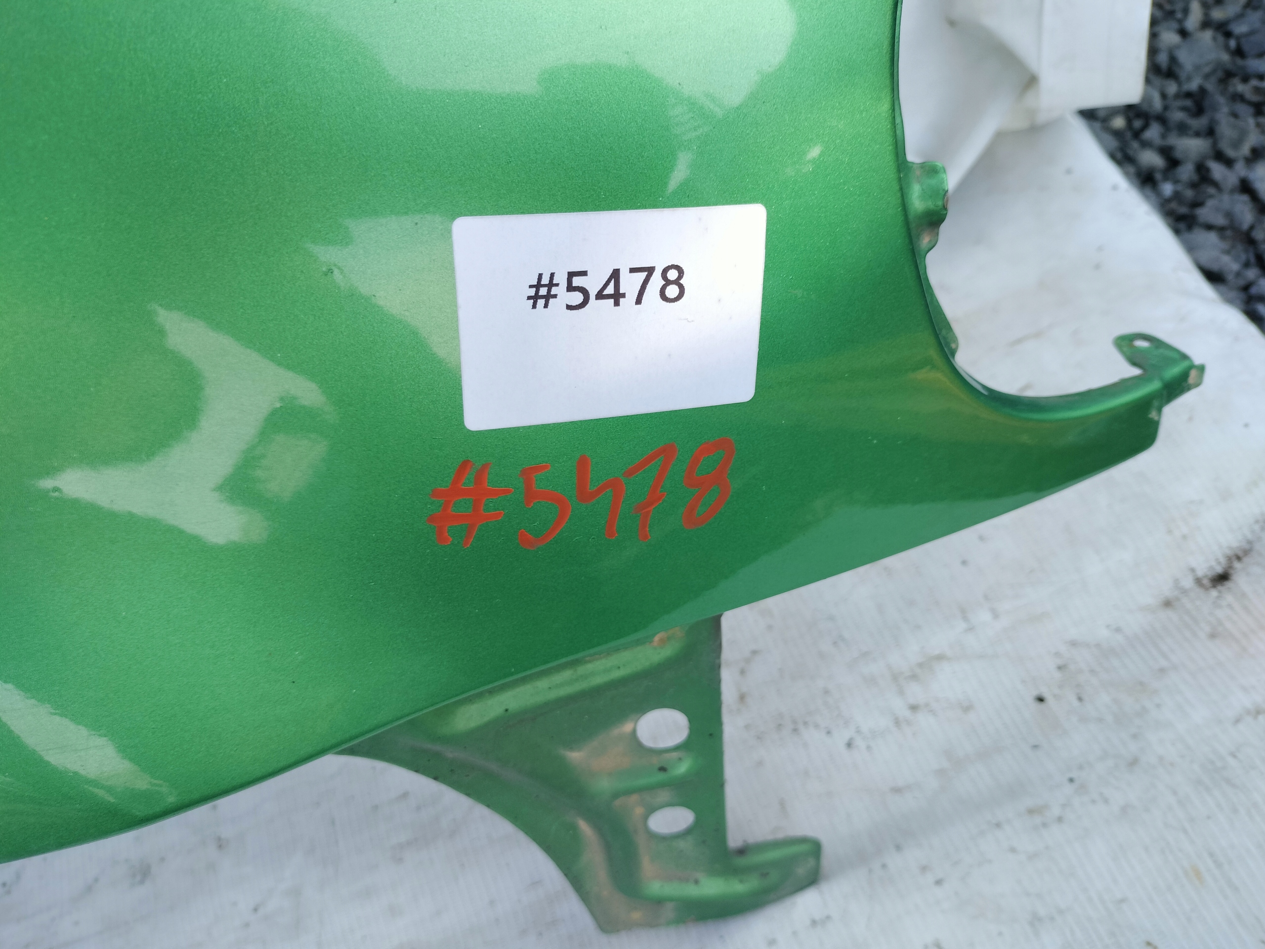VW POLO III LIFT 6N BŁOTNIK PRAWY ZIELONY - zdjęcie 9