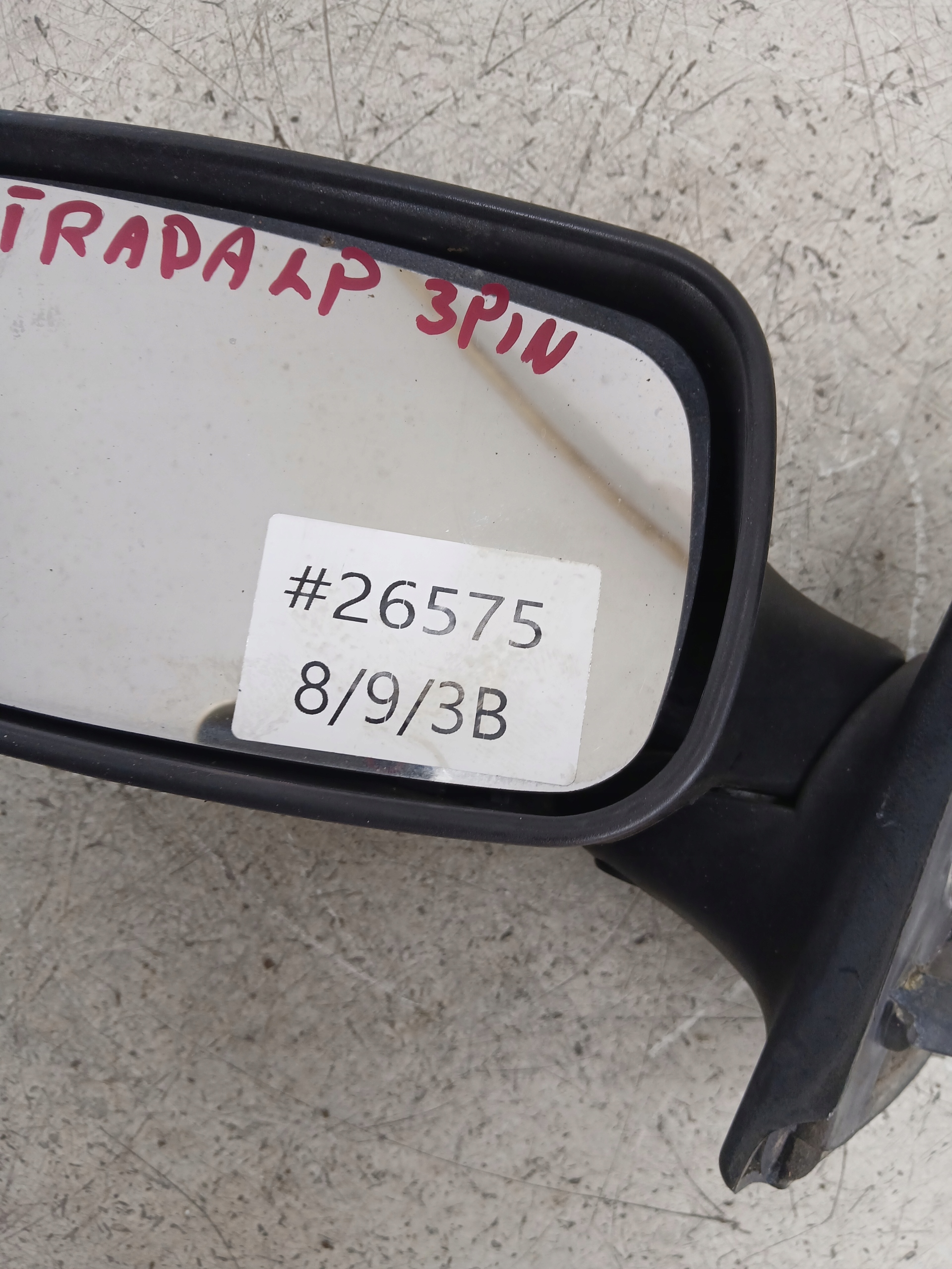 FIAT STRADA III PICKUP LUSTERKO LEWE CZARNE 3 PIN - zdjęcie 6