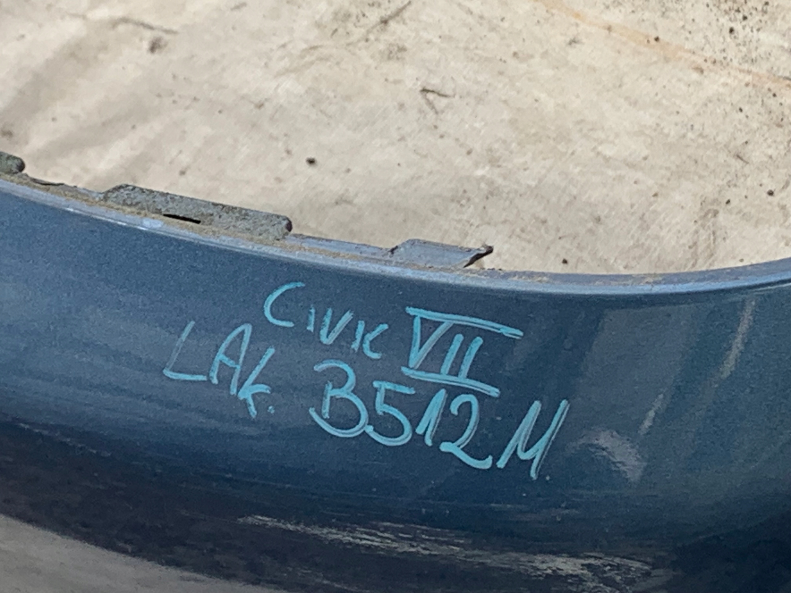 HONDA CIVIC VII ZDERZAK PRZÓD PRZEDNI B512M HALOGENY - zdjęcie 5
