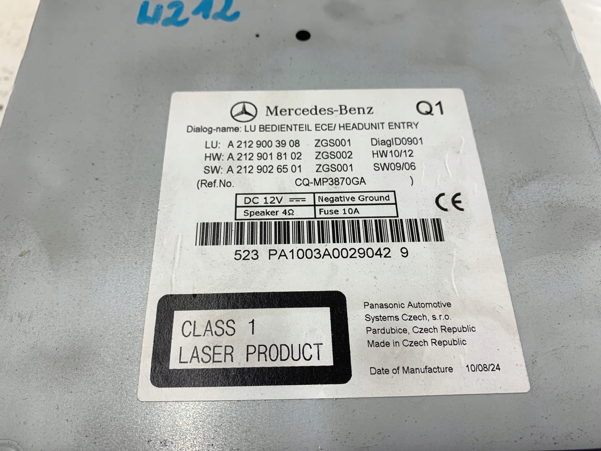 MERCEDES W212 RADIO FABRYCZNE CD A2129008304 - zdjęcie 6