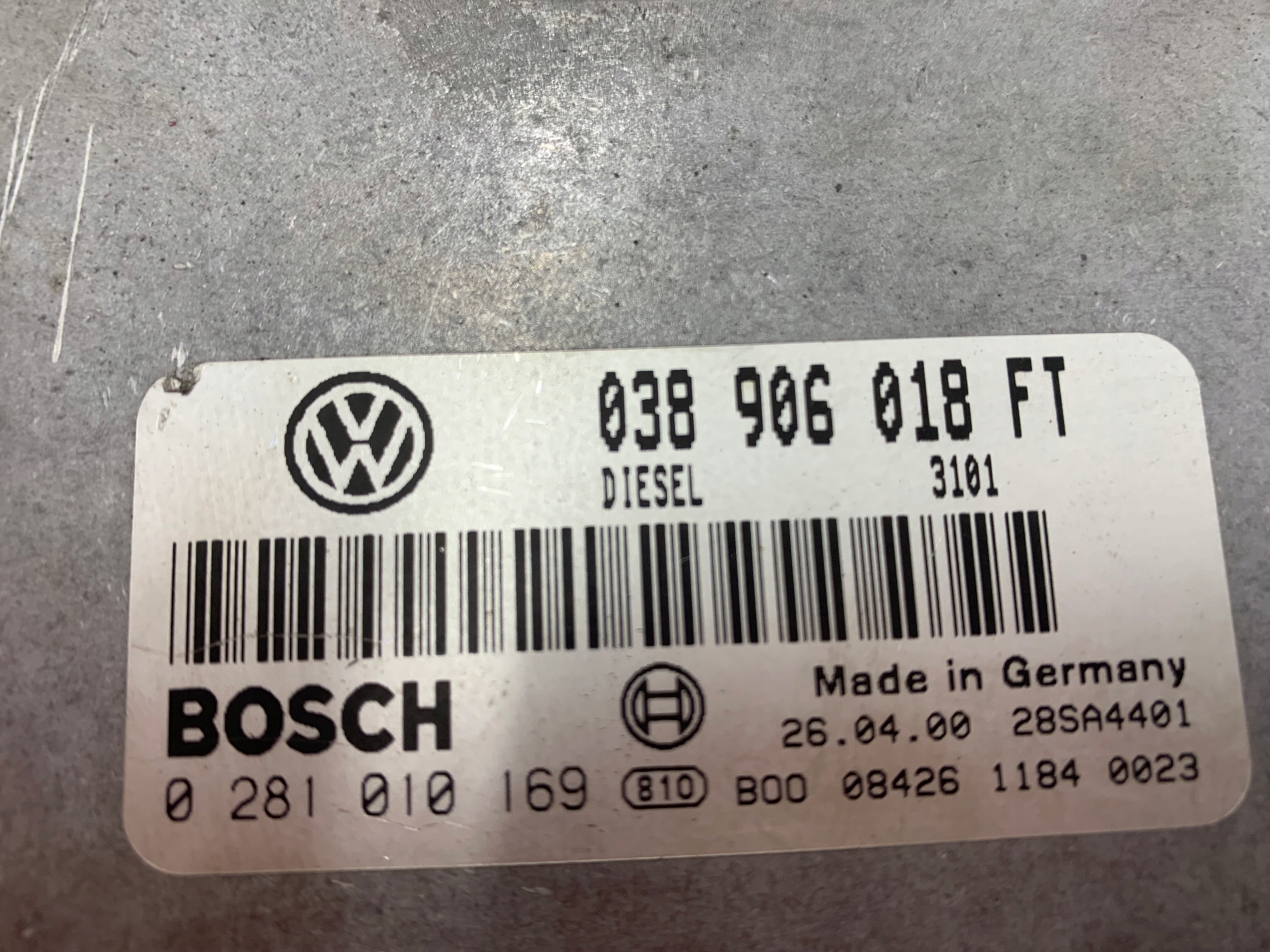 VW PASSAT B5 1.9 TDI STEROWNIK SILNIKA 038906018FT - zdjęcie 8