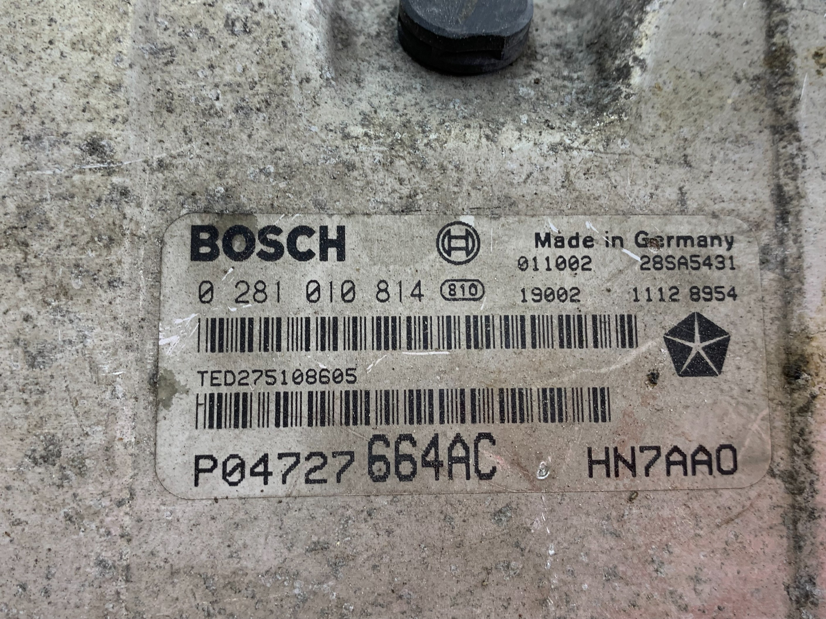 STEROWNIK CHRYSLER VOYAGER IV 2.5 CRD 0281010814 - zdjęcie 5