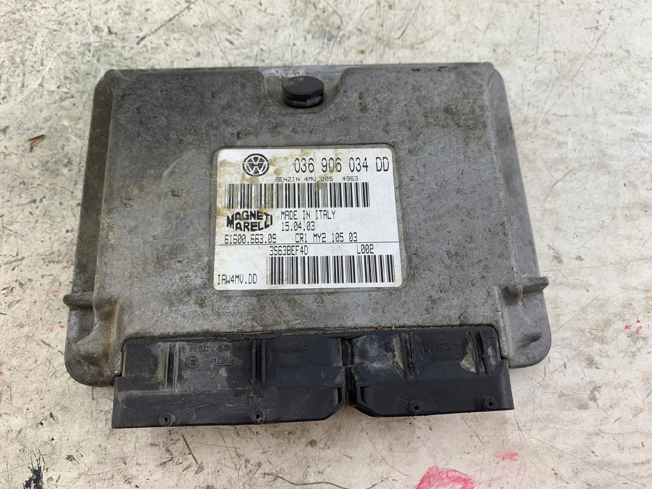 Dodatkowe zdjęcie używanej części: VW POLO 9N 1.4 STEROWNIK SILNIKA 036906034DD