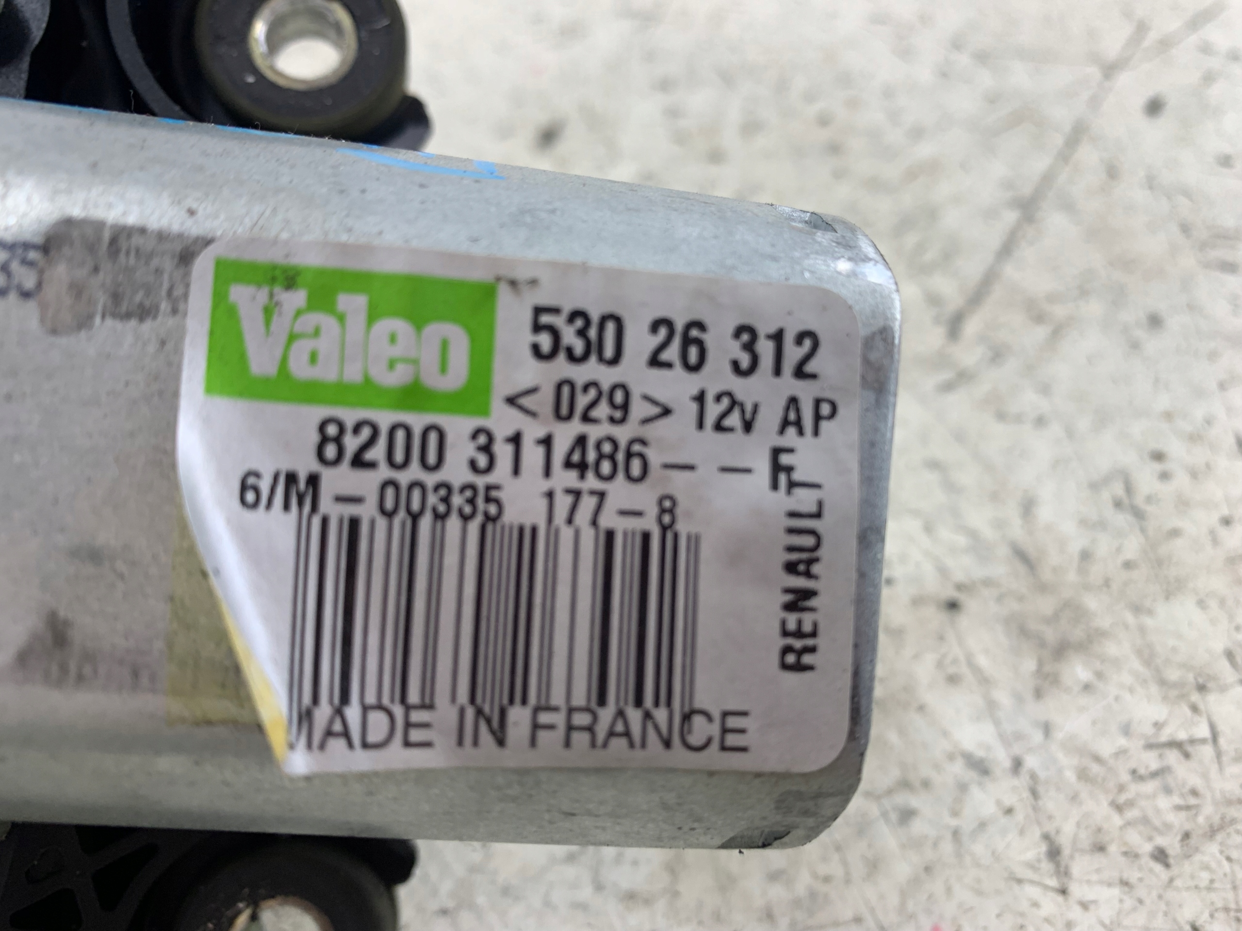 RENAULT CLIO III KOMBI MECHANIZM WYCIERACZKI TYŁ 53026312 - zdjęcie 5
