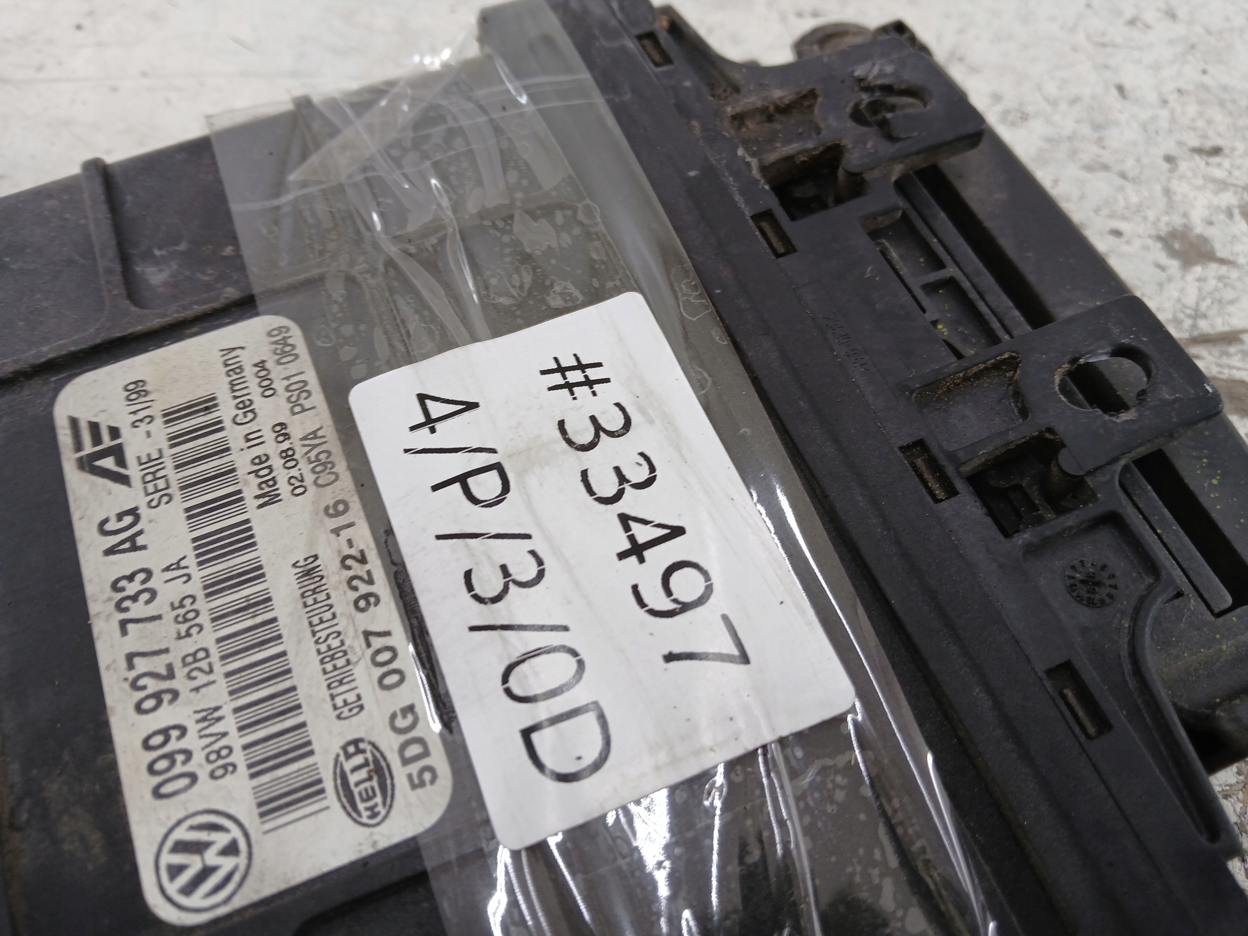 VW SHARAN I SEAT ALHAMBRA 1.9 TDI STEROWNIK SKRZYNI 099927733AG - zdjęcie 6