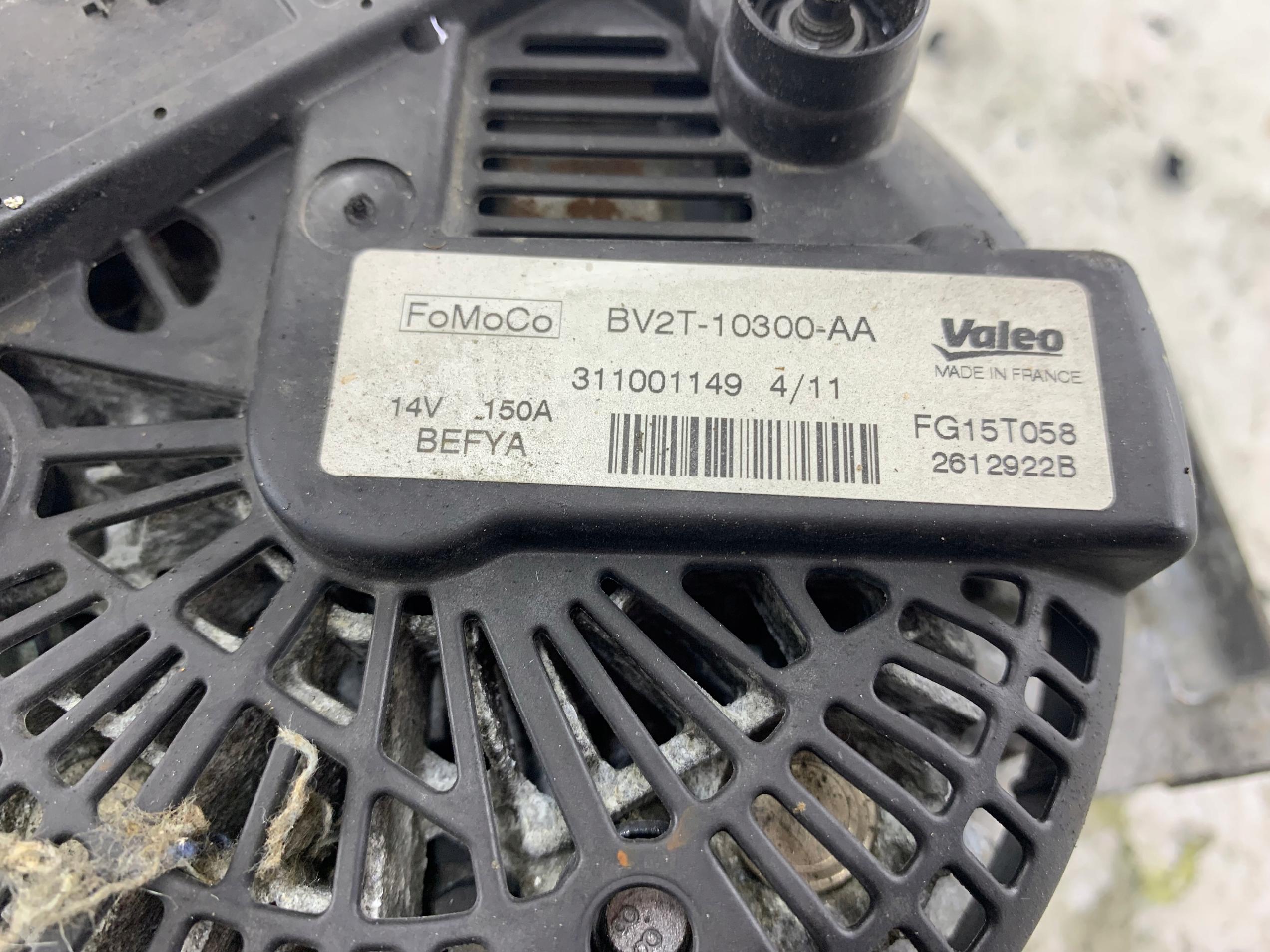 Dodatkowe zdjęcie używanej części: FORD FIESTA MK7 1.25 1.3 1.4 ALTERNATOR BV2T-10300-AA 150A