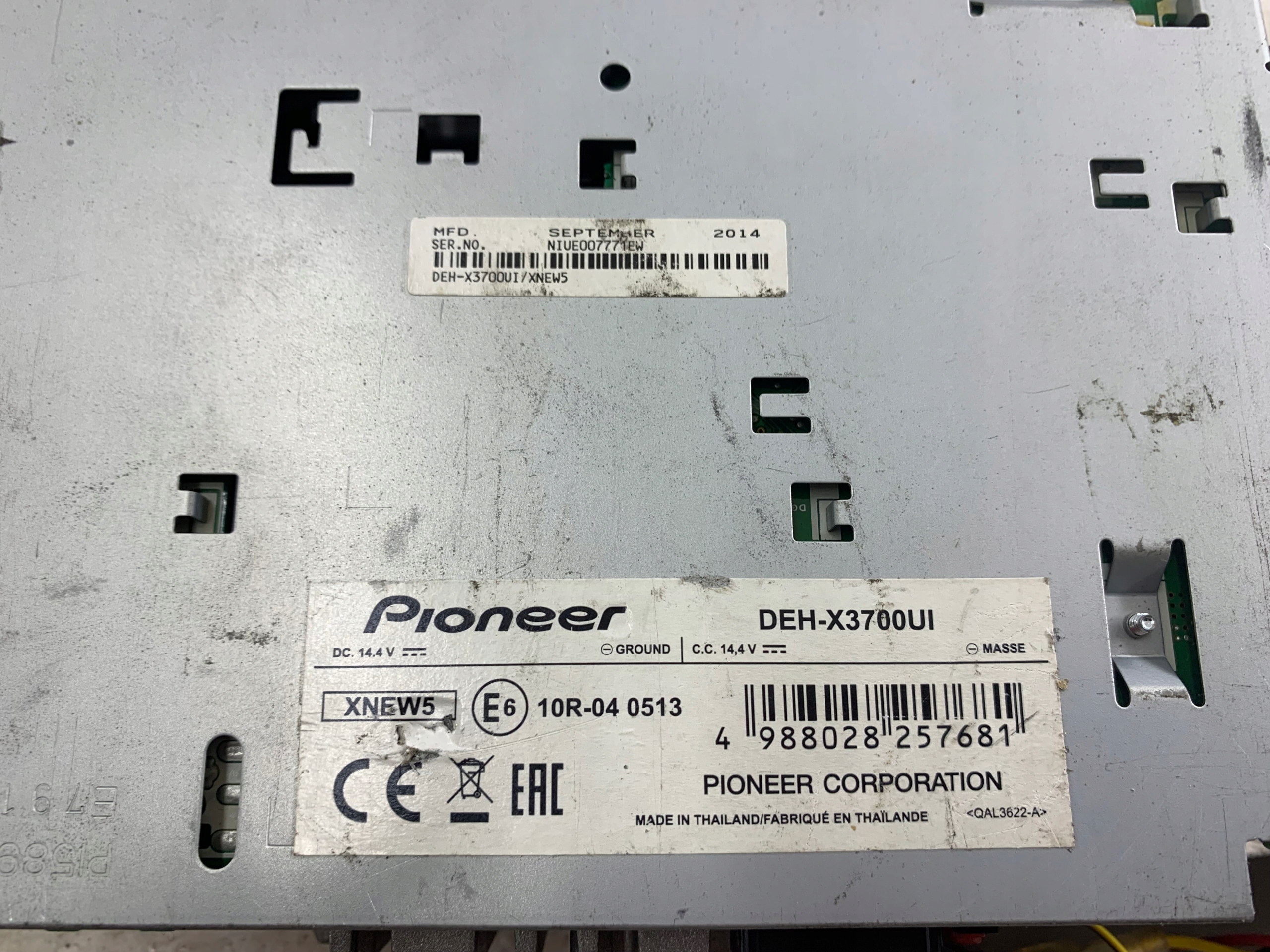 PIONEER DEH-X3700UI RADIO RADIOODTWARZACZ CD USB AUX - zdjęcie 6