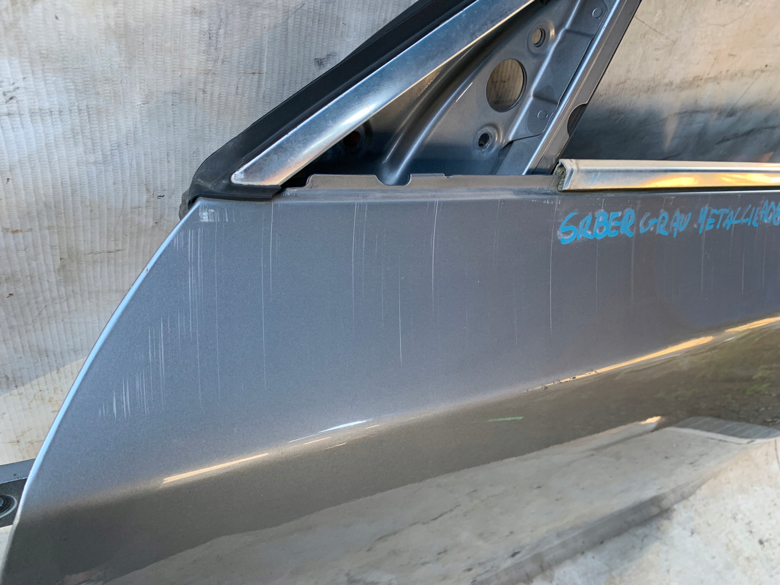 BMW E60 E61 DRZWI LEWY PRZÓD SILBERGRAU METALLIC - zdjęcie 3