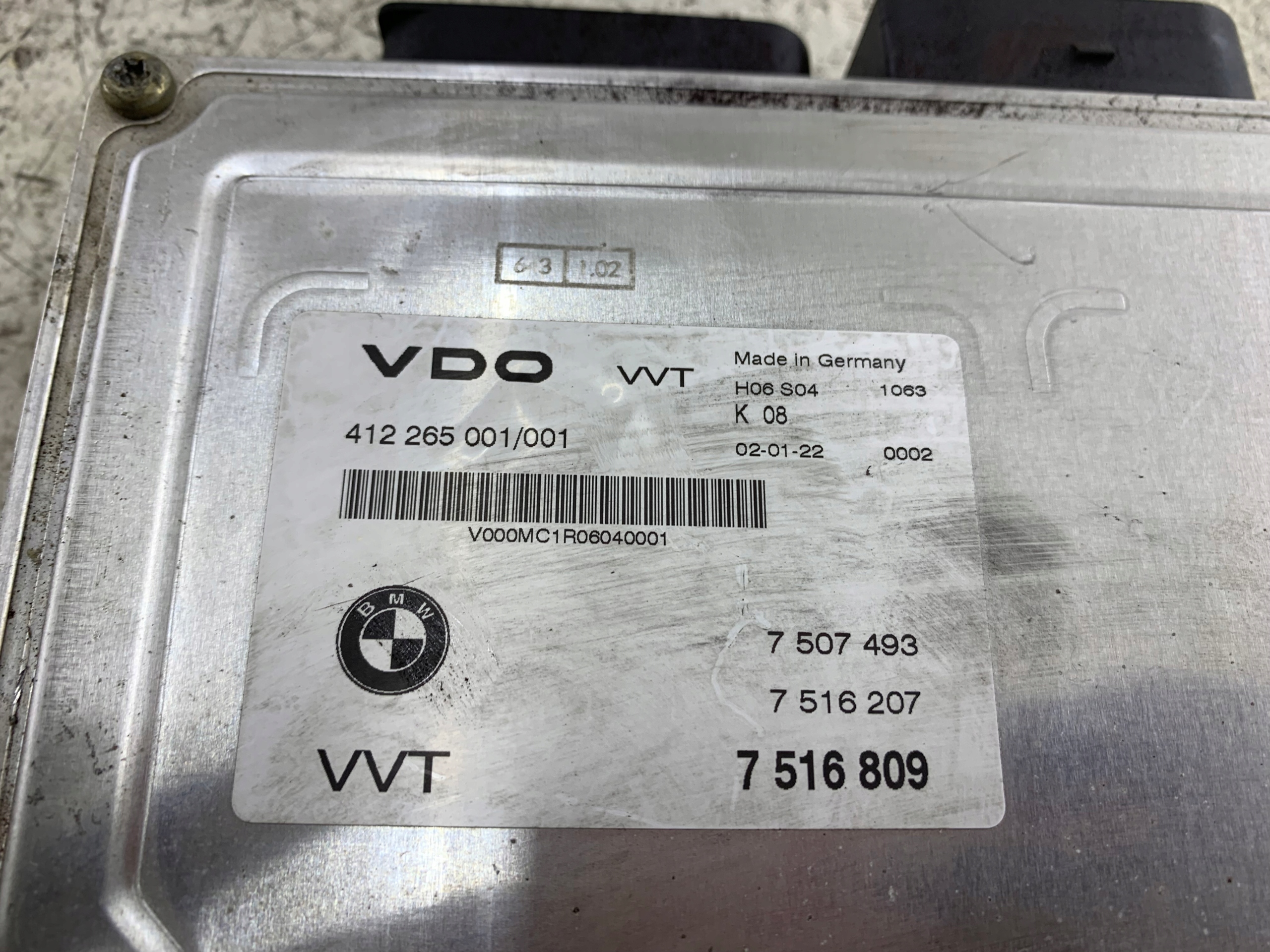 BMW E46 1.8 2.0 STEROWNIK SILNIKA 7516809 - zdjęcie 5