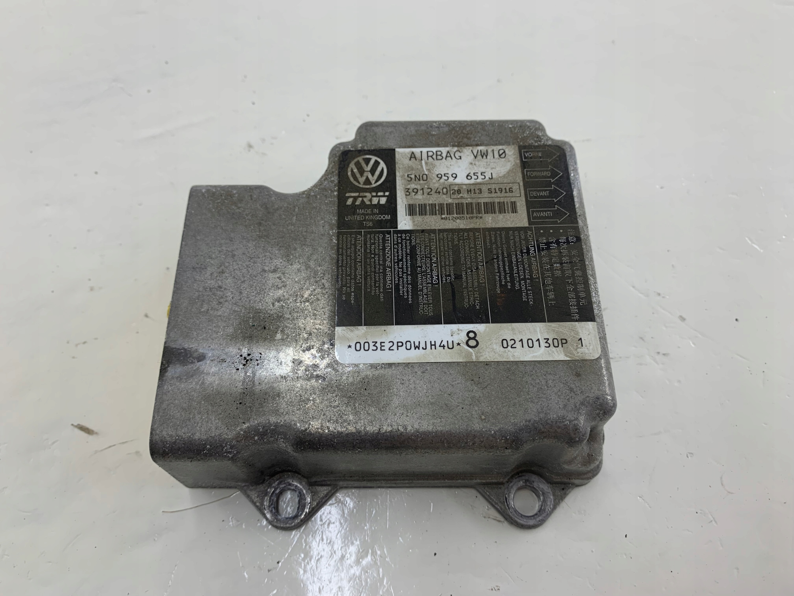 Dodatkowe zdjęcie używanej części: SEAT LEON II MODUŁ STEROWNIK SENSOR PODUSZEK POWIETRZNYCH 5N0959655J