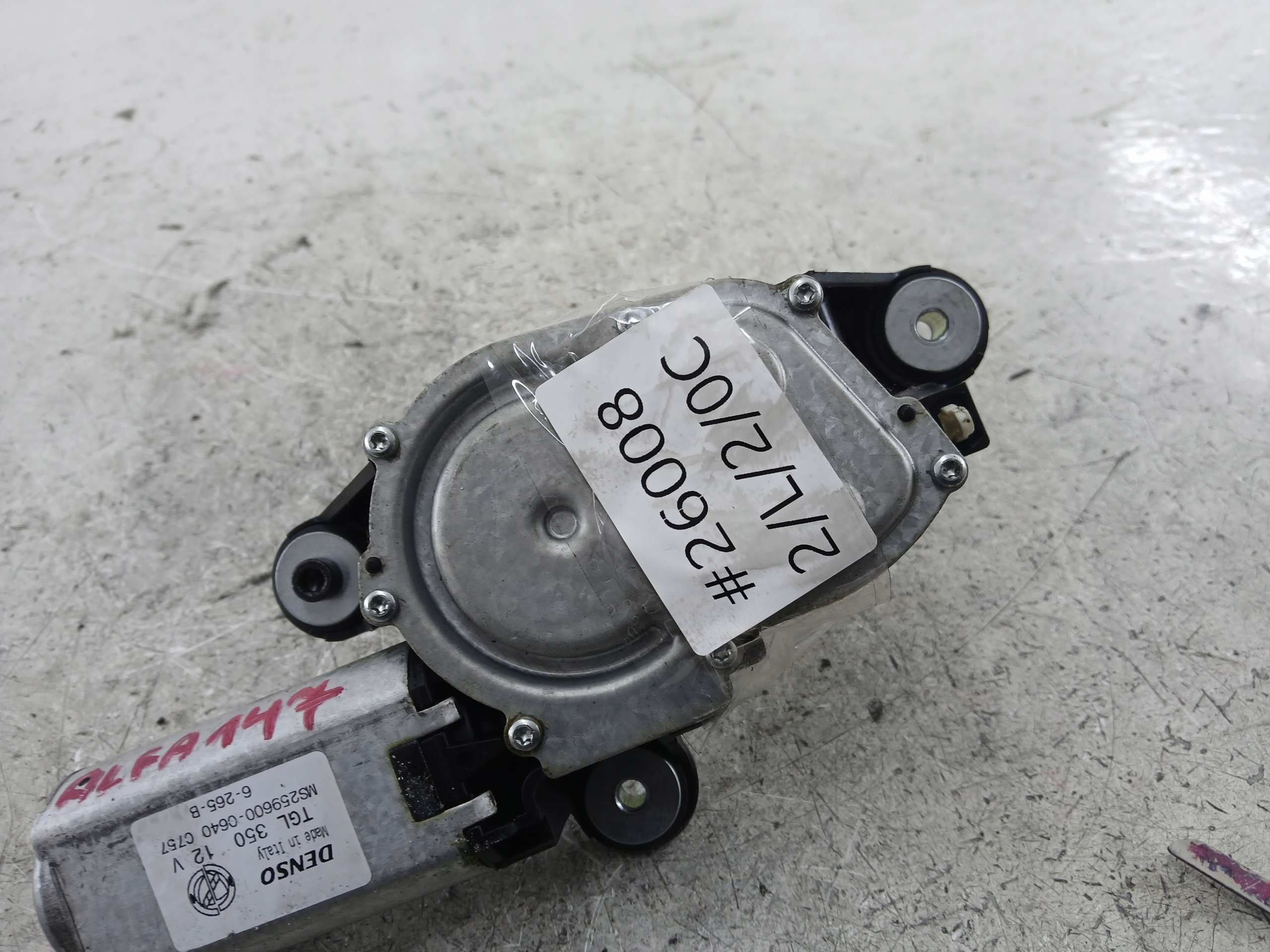 ALFA ROMEO 147 MECHANIZM WYCIERACZKI TYŁ 259600-0640 - zdjęcie 9