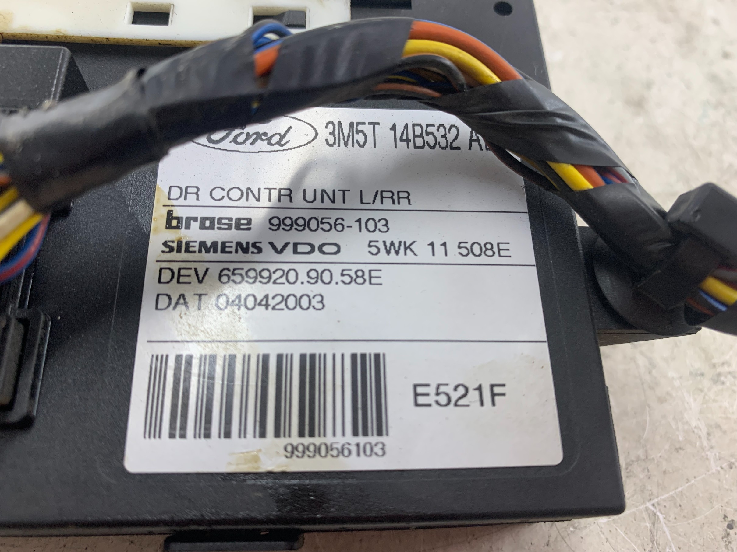 SILNICZEK SZYB LEWY TYŁ FORD C-MAX I 3M5T14B532AE - zdjęcie 4