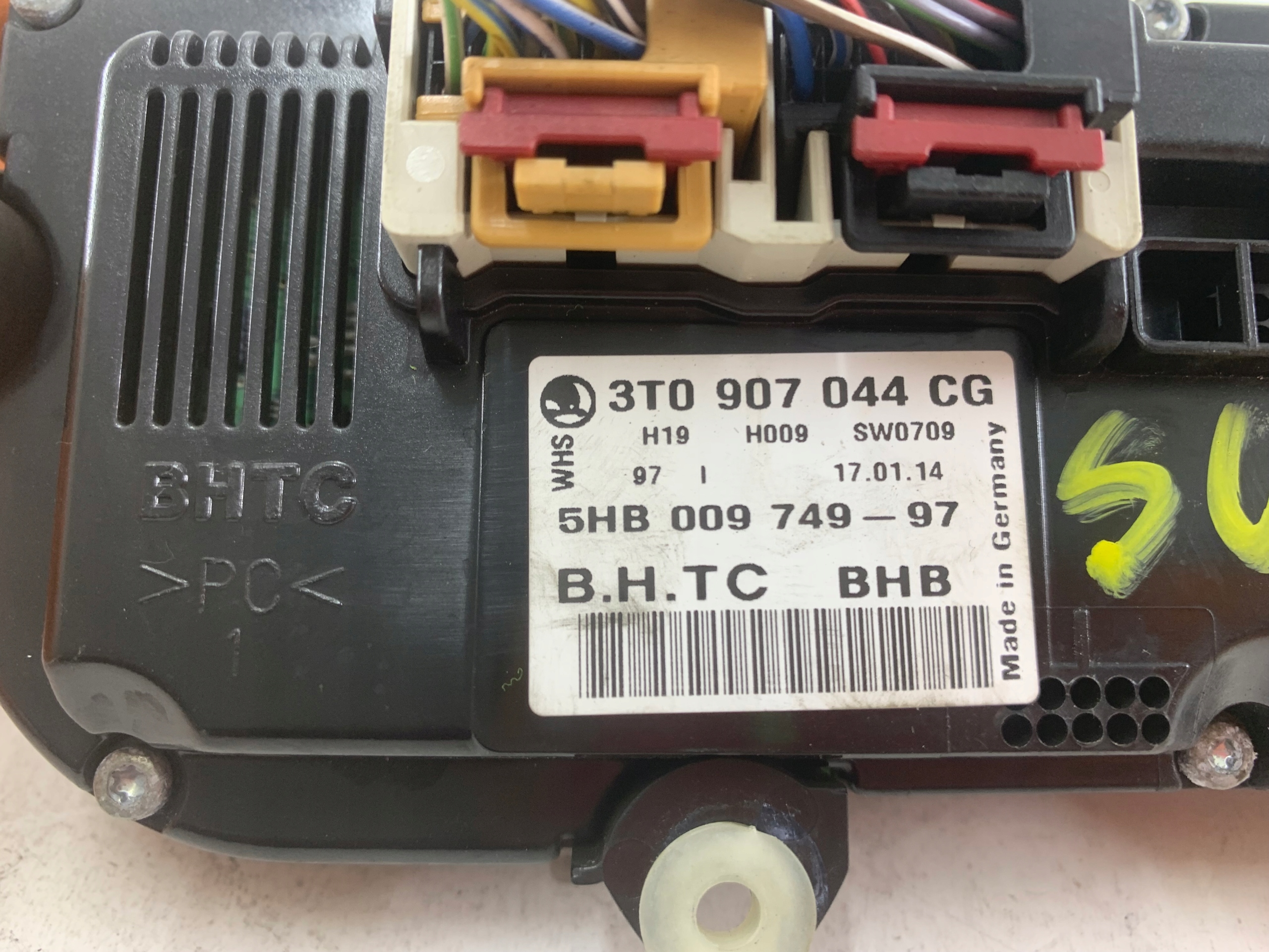 Dodatkowe zdjęcie używanej części: SKODA SUPERB II PANEL KLIMATYZACJI 3T0907044CG