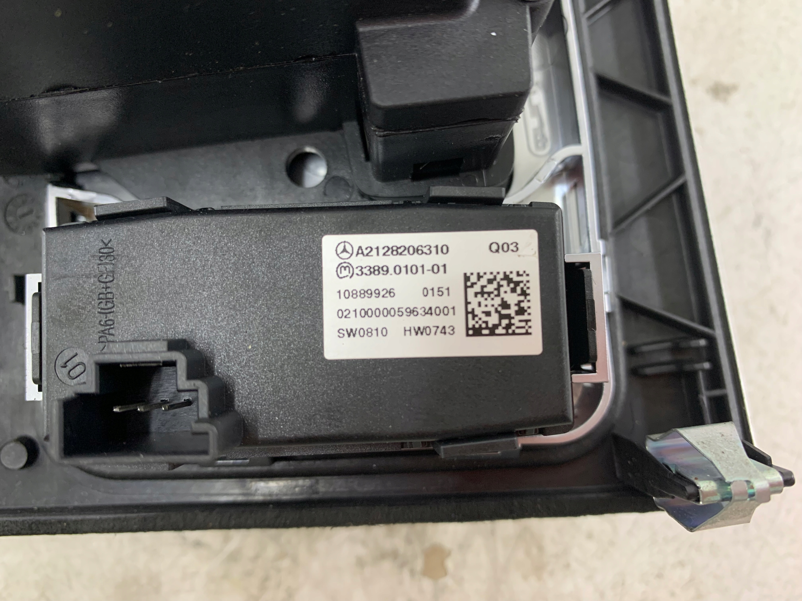MERCEDES W212 PANEL PRZEŁĄCZNIK IDRIVE SZCZOTKOWANE ALUMINIUM - zdjęcie 6