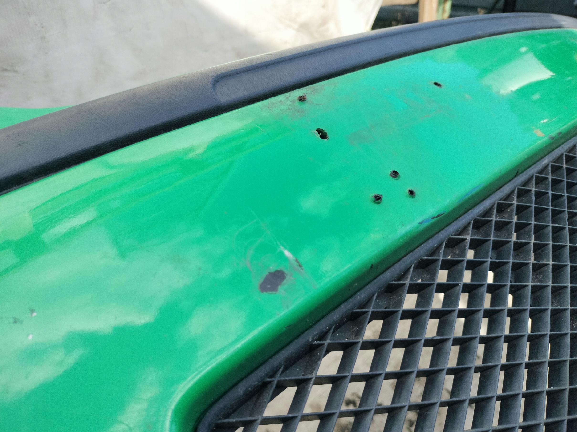 VW POLO 6N2 ZDERZAK PRZÓD PRZEDNI ZIELONY - zdjęcie 9