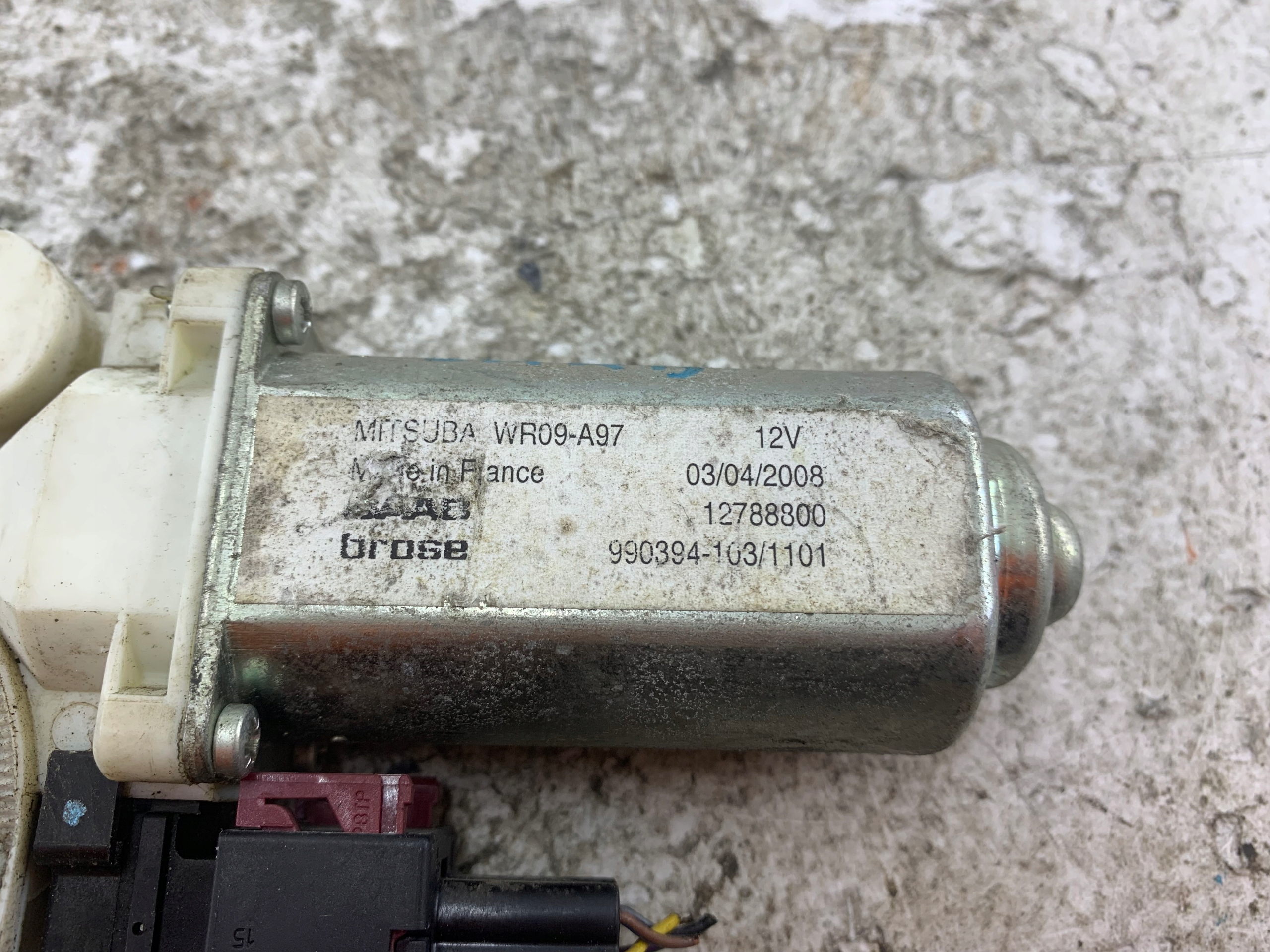 SAAB 93 9-3 II LIFT SILNICZEK SZYBY PRAWY PRZÓD 12755682 - zdjęcie 6