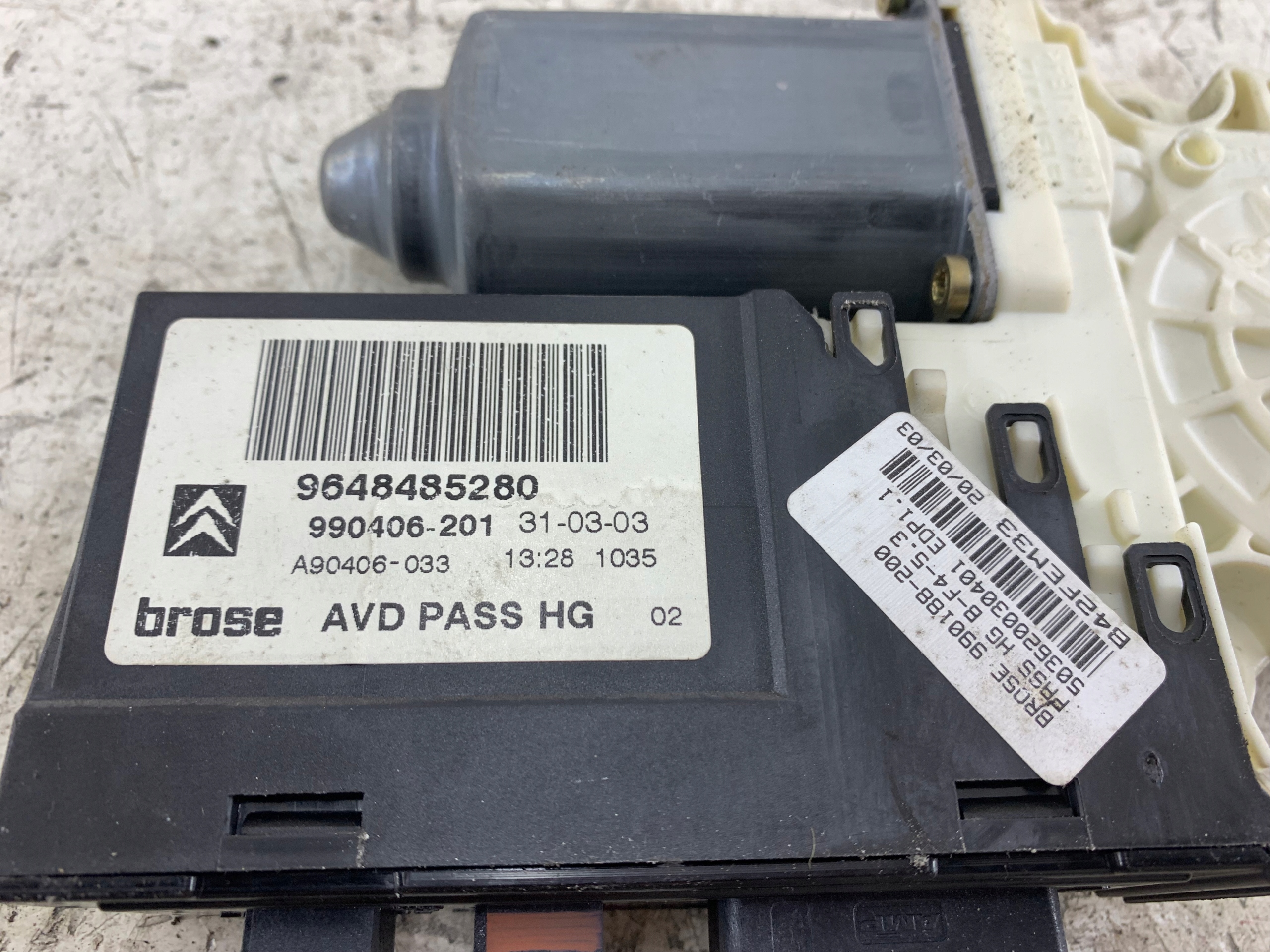 CITROEN C5 I SILNICZEK SZYBY PRAWY PRZÓD 9648485280 - zdjęcie 6