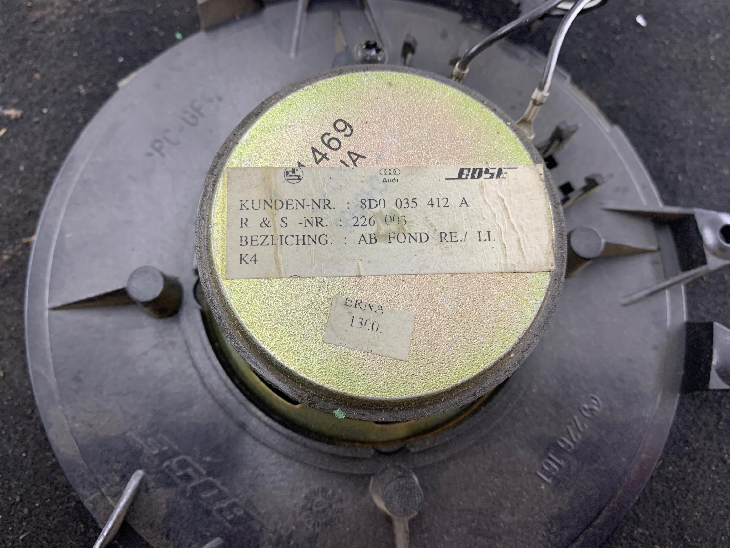 AUDI A3 8L GŁOŚNIK DRZWI TYŁ BOSE 8D0035412A - zdjęcie 5