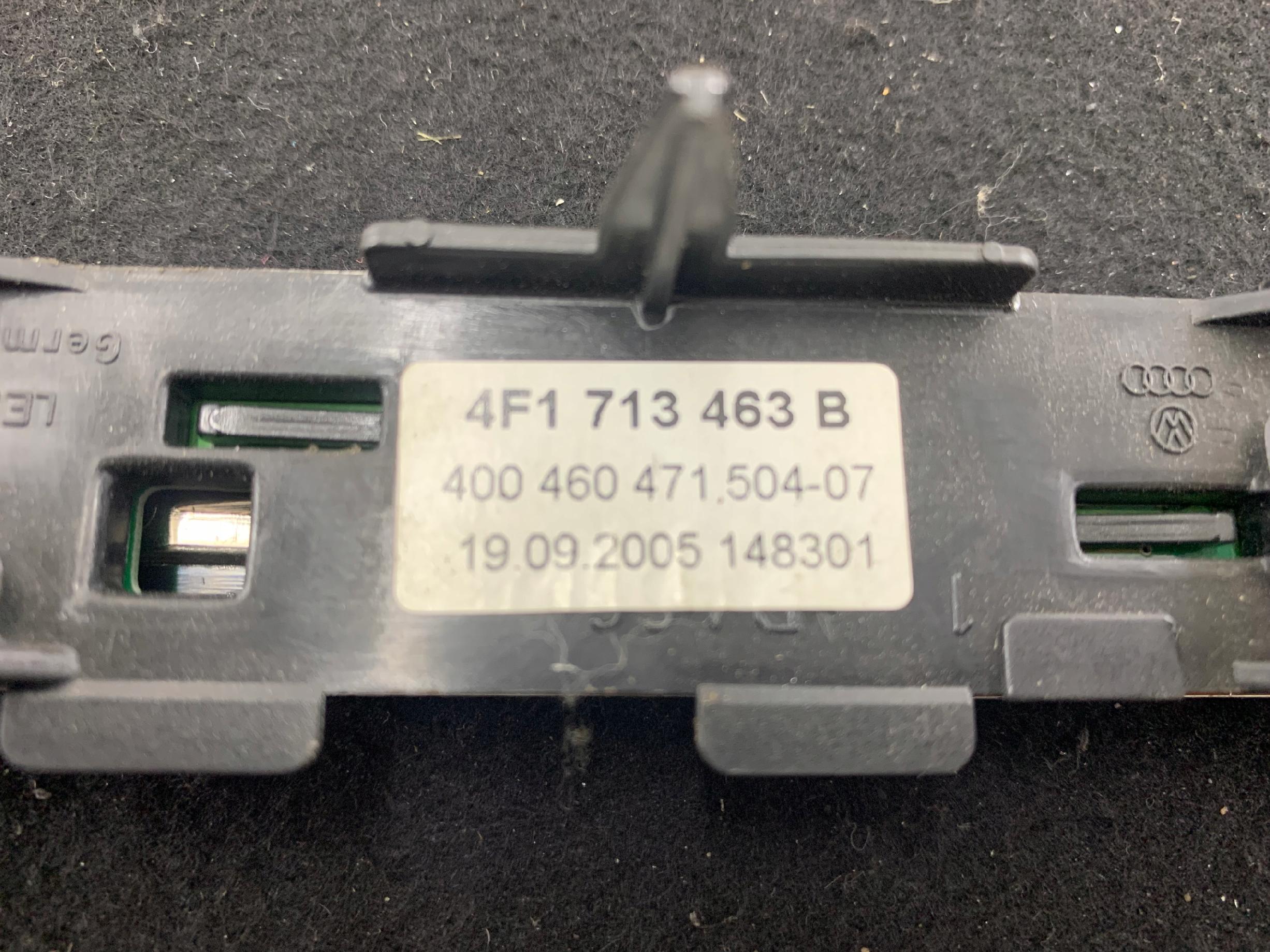 Dodatkowe zdjęcie używanej części: AUDI A6 C6 PANEL WYŚWIETLACZ SKRZYNI BIEGÓW 4F1713463B