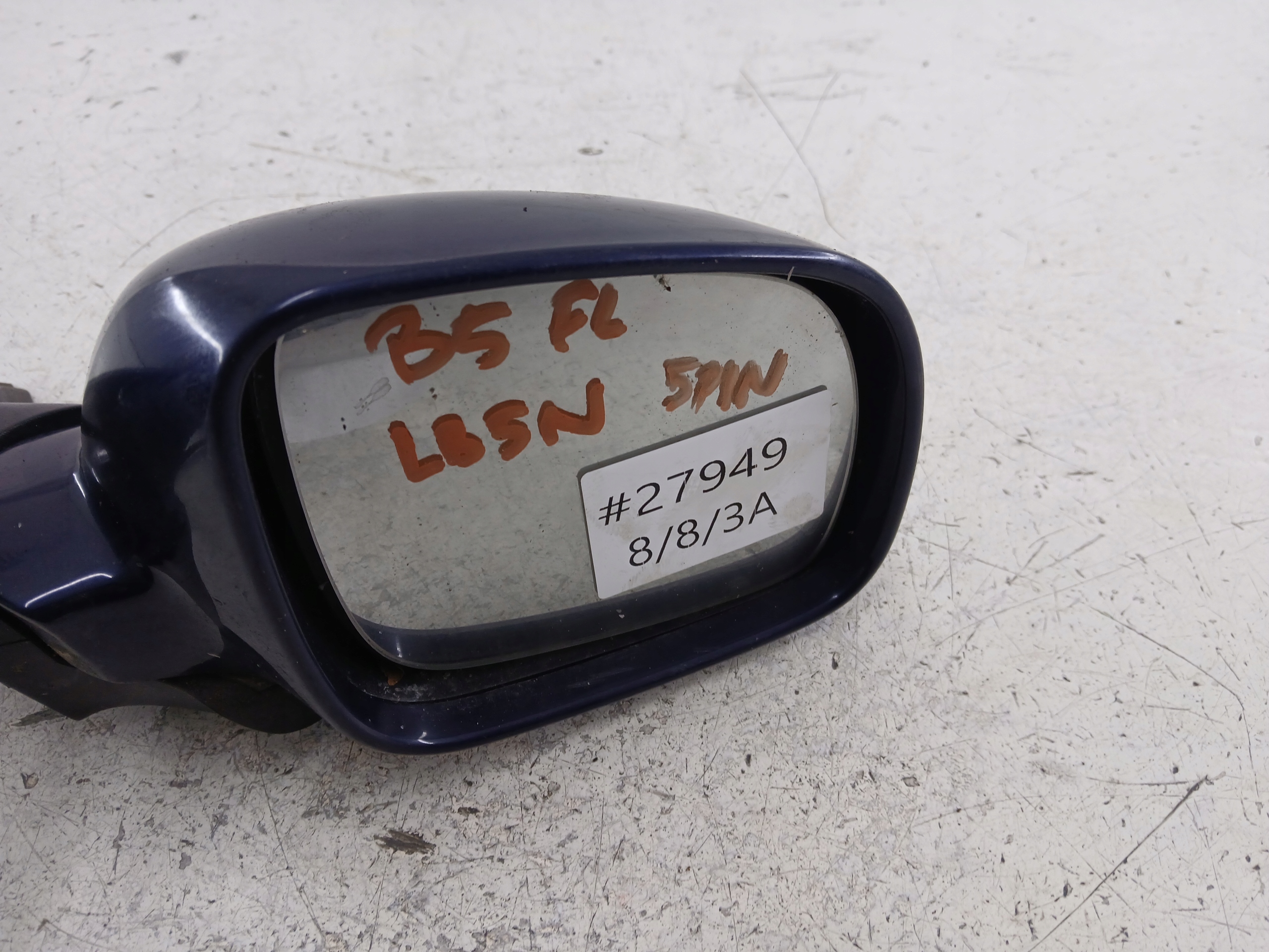 VW PASSAT B5 LIFT LUSTERKO PRAWE LB5N 5 PIN - zdjęcie 6