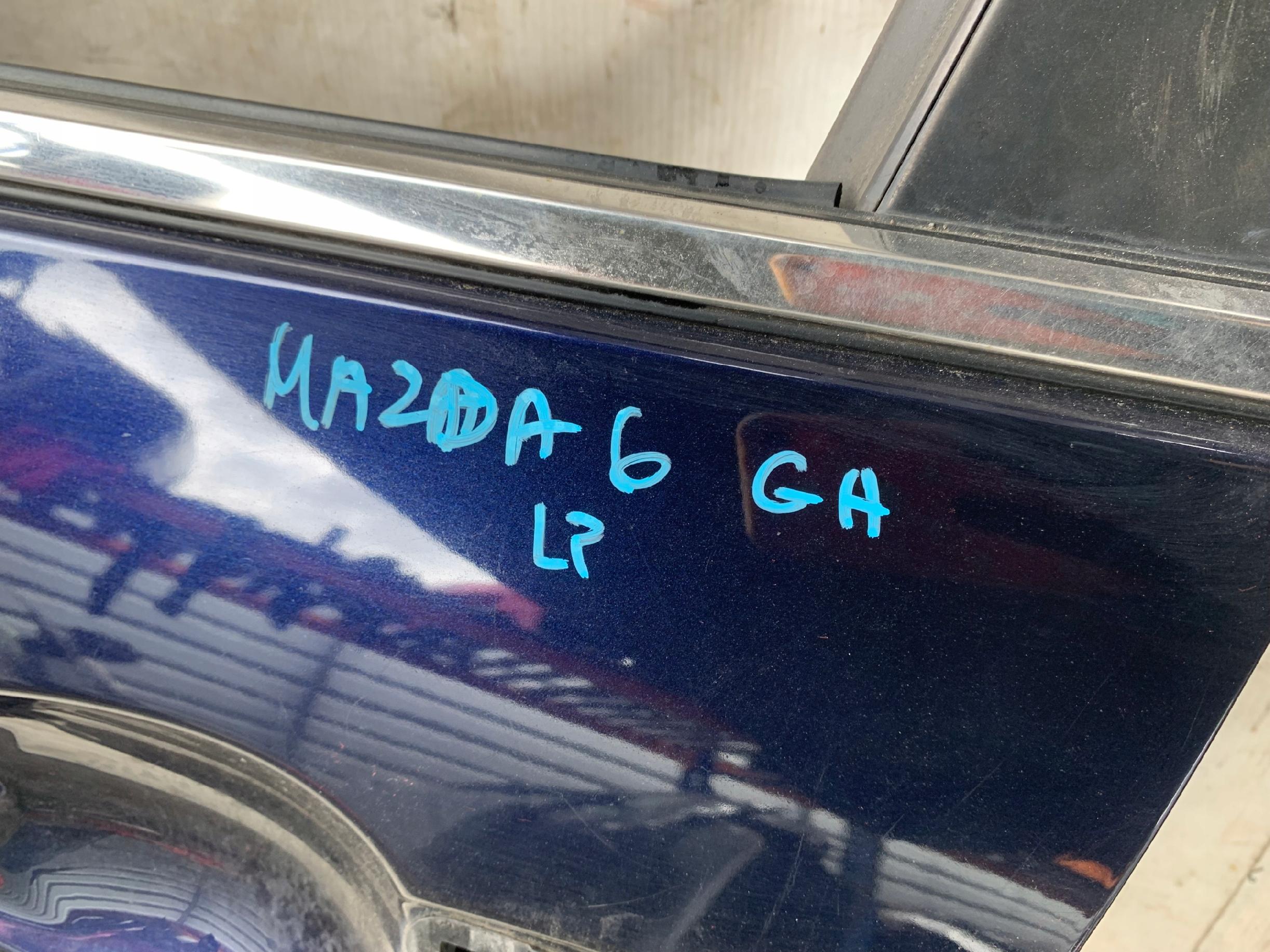 MAZDA 6 GH DRZWI LEWY PRZÓD NIEBIESKIE - zdjęcie 5