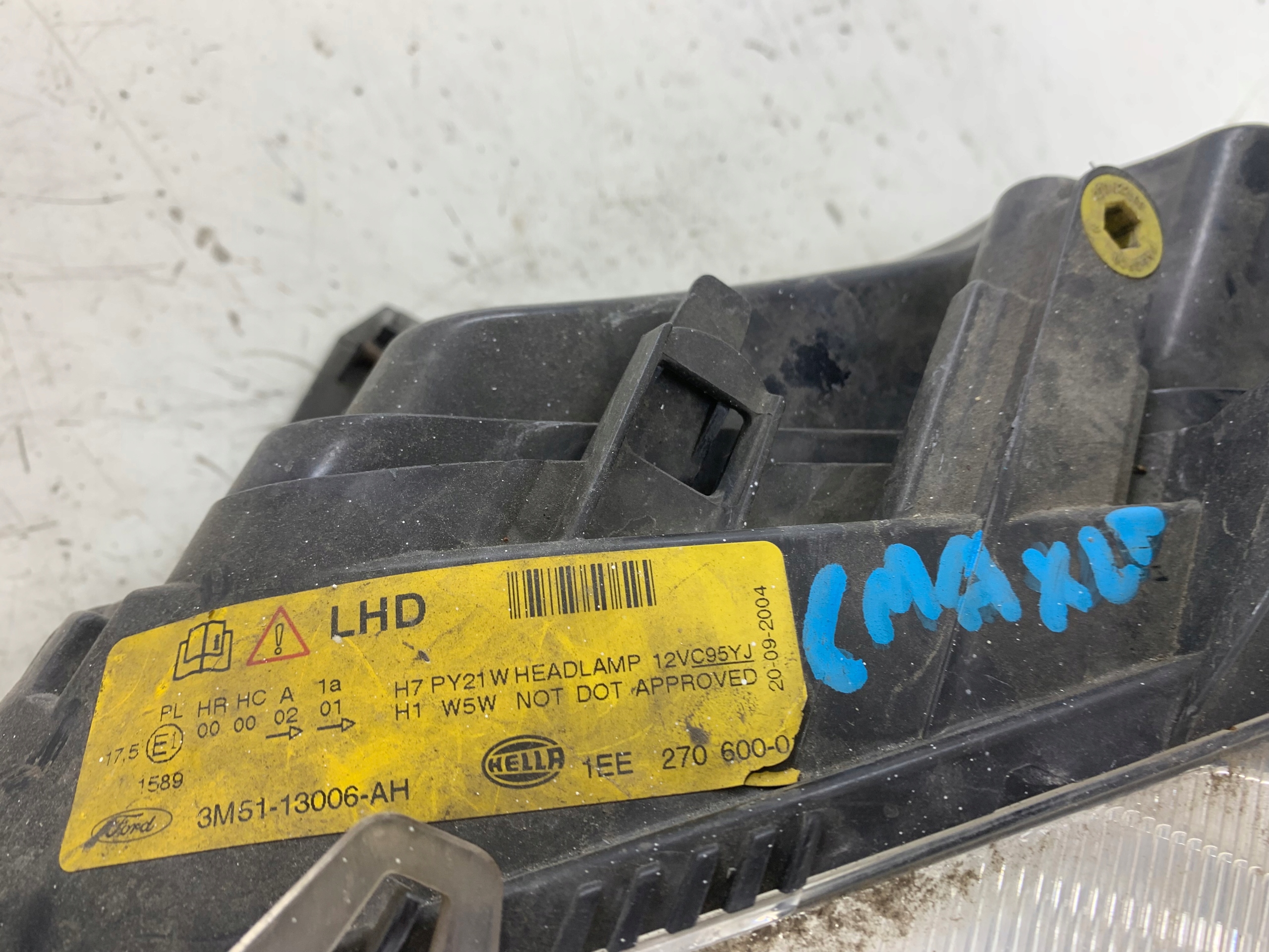 Dodatkowe zdjęcie używanej części: FORD FOCUS C MAX MK1 LAMPA LEWA PRZÓD 3M51-13006-AH