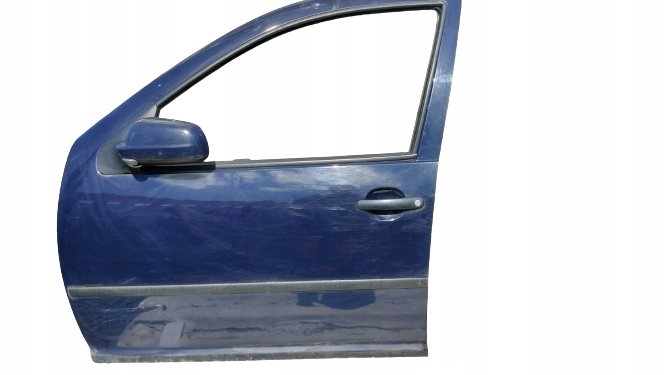 VW GOLF IV DRZWI LEWY PRZÓD NIEBIESKIE