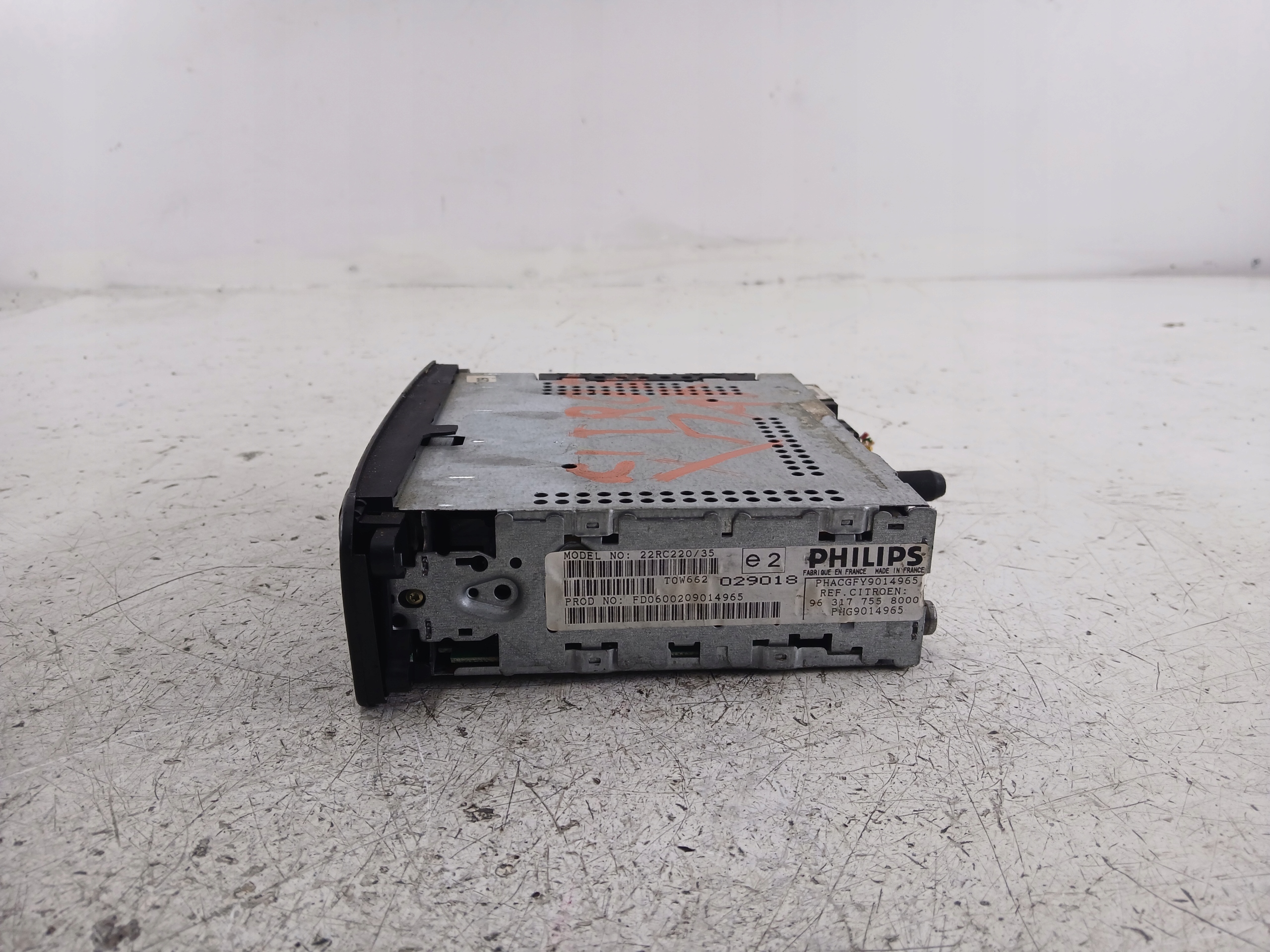 CITROEN XSARA PICASSO RADIO FABRYCZNE KASETA 9631775580 PHILIPS - zdjęcie 6