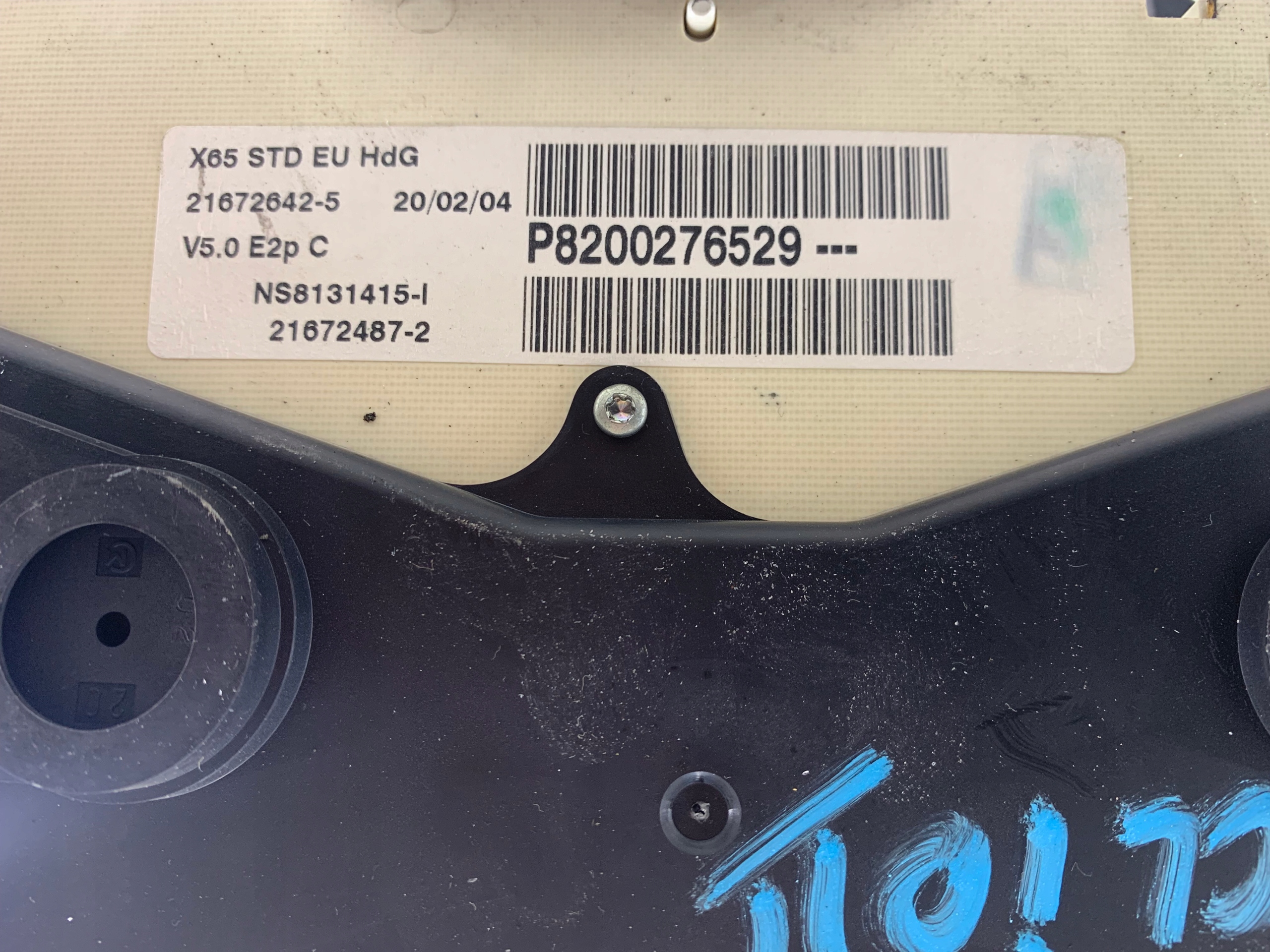 Dodatkowe zdjęcie używanej części: RENAULT CLIO II 1.2 LICZNIK ZEGARY P8200276529
