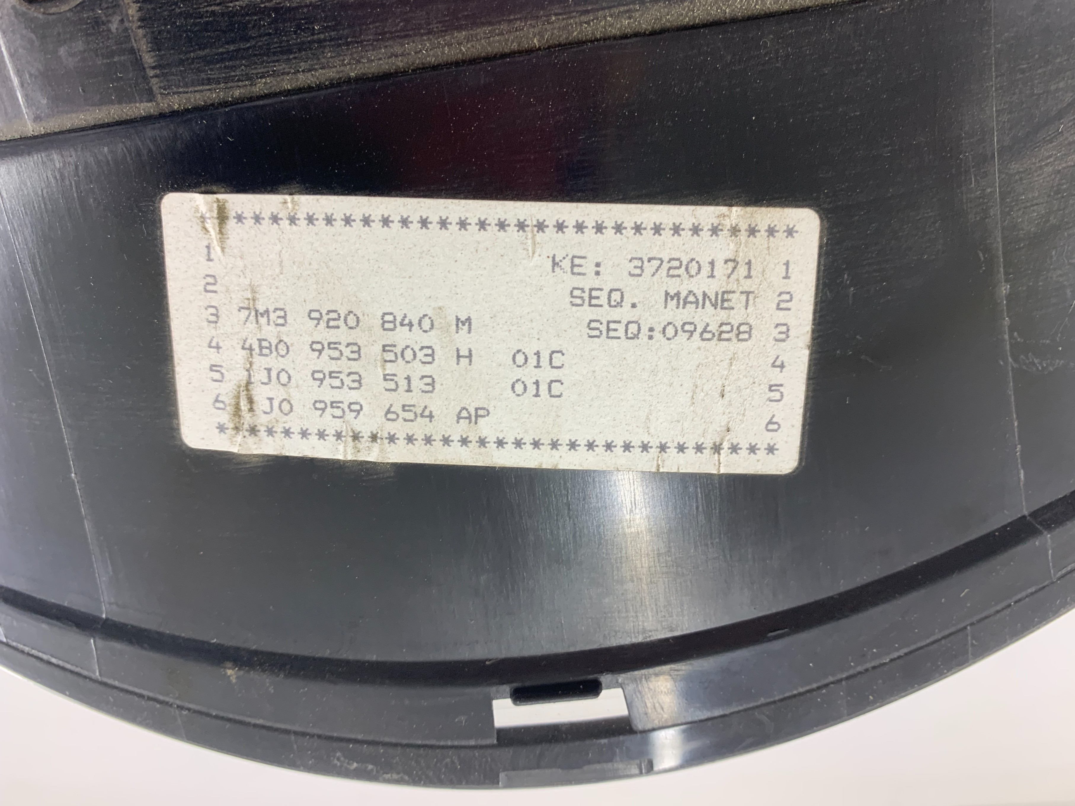 LICZNIK ZEGARY VOLKSWAGEN SHARAN 2.8 V6 OE 7M3920840M - zdjęcie 6