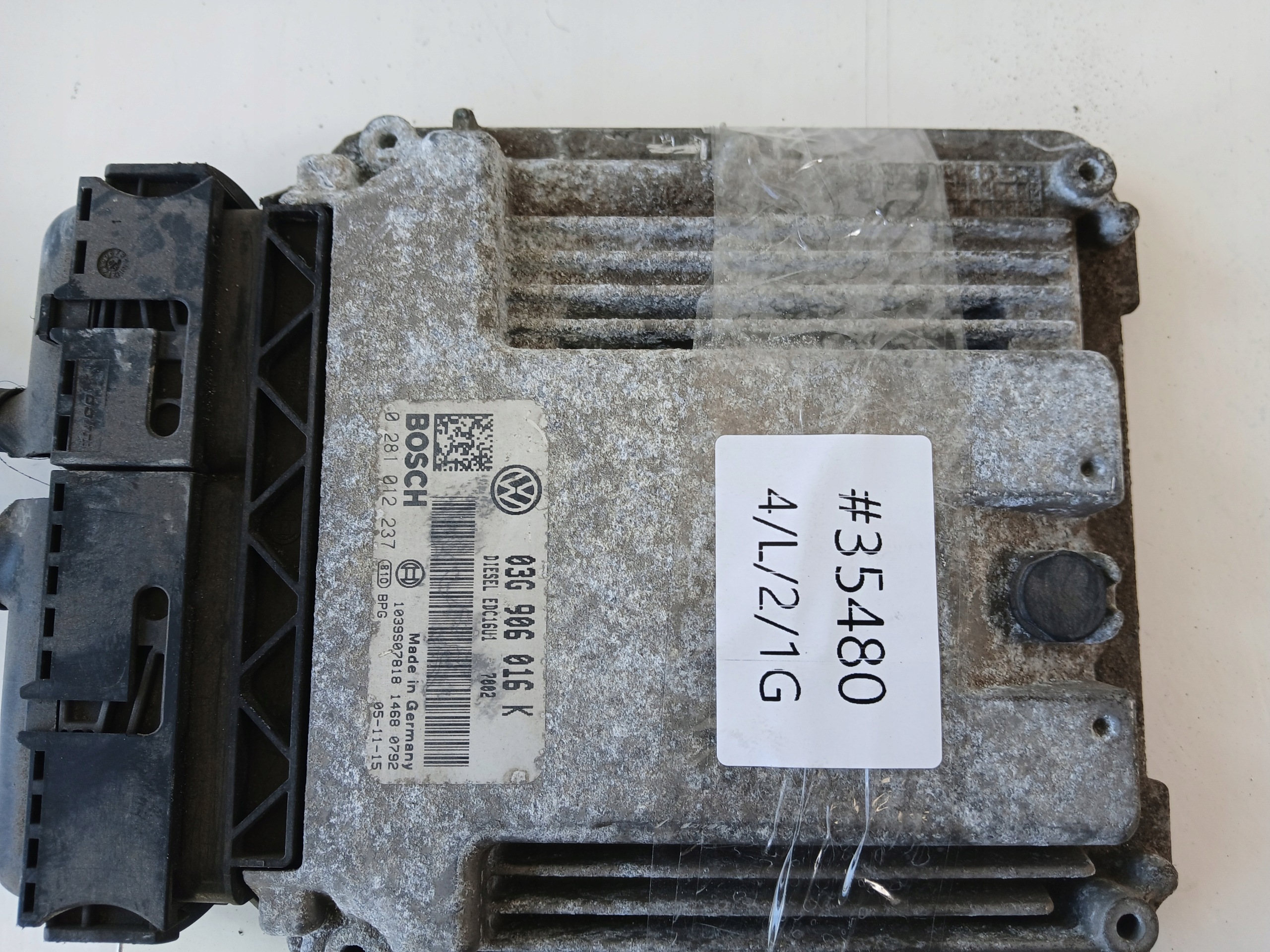 SKODA OCTAVIA II 1.9 TDI STEROWNIK KOMPUTER SILNIKA 03G906016K - zdjęcie 5