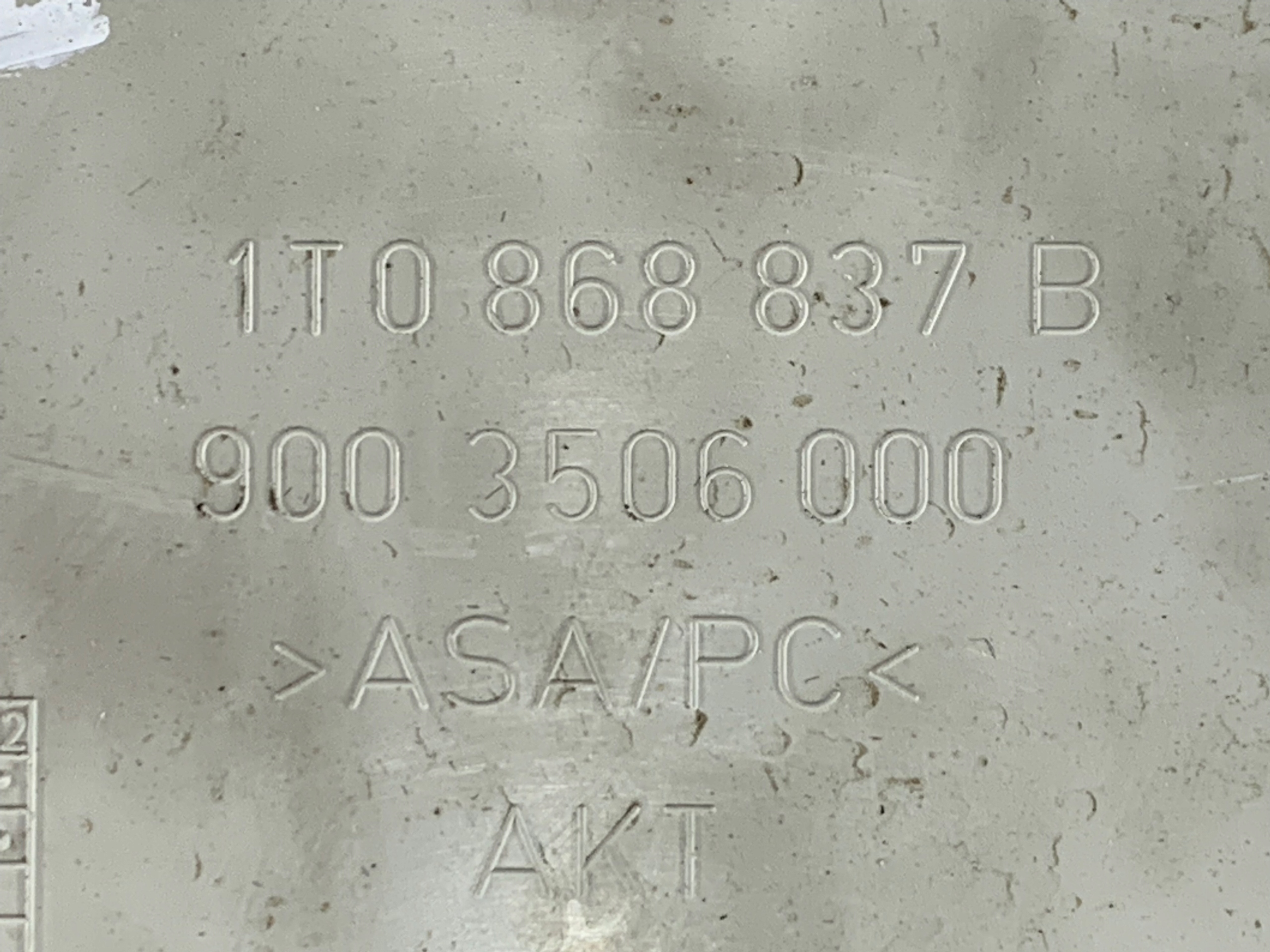 VW TOURAN I SCHOWEK PODSUFITKI 1T0868837B - zdjęcie 5