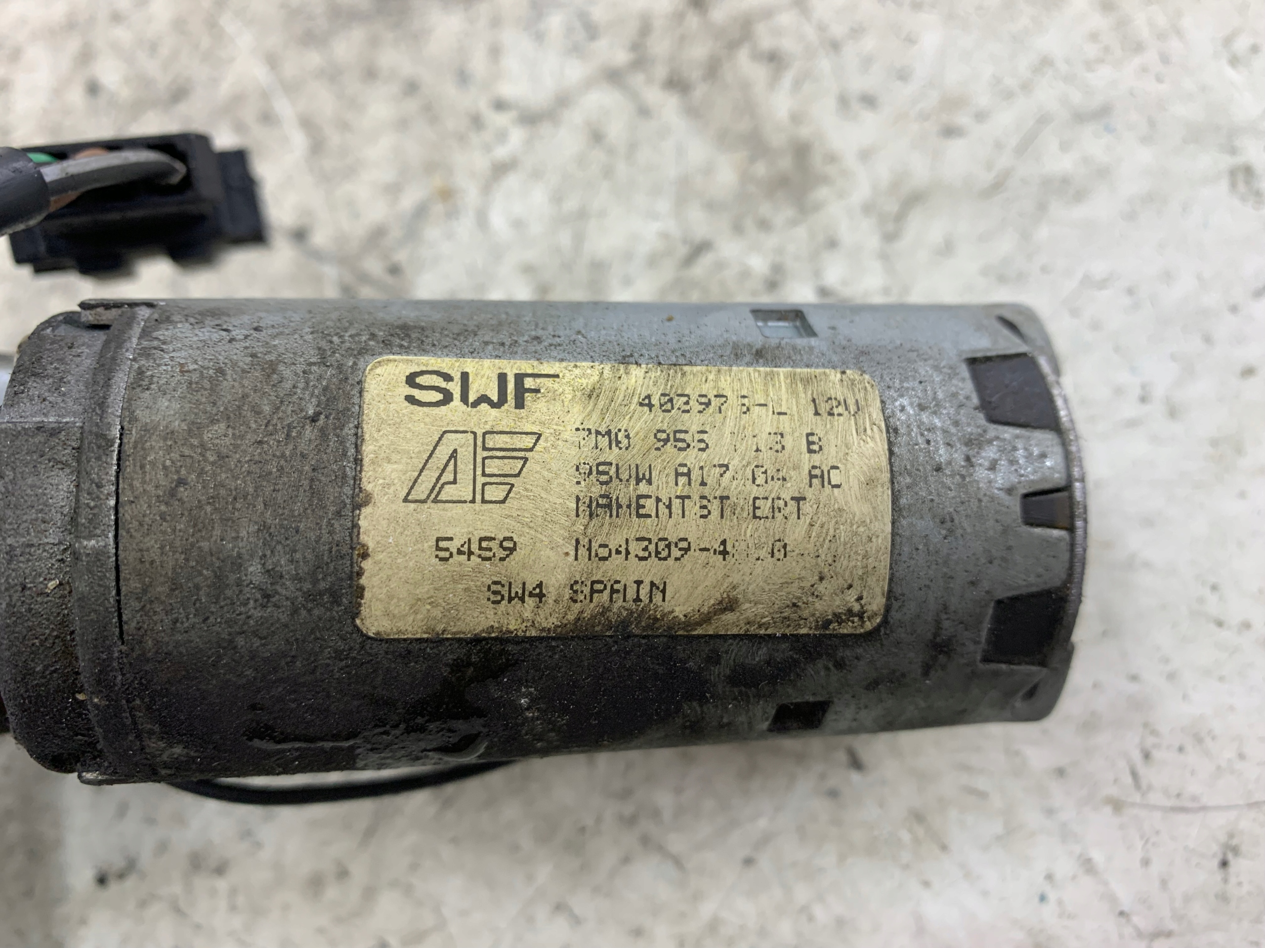 VW SHARAN MK1 MECHANIZM WYCIERACZEK TYŁ 7M0955713B - zdjęcie 6