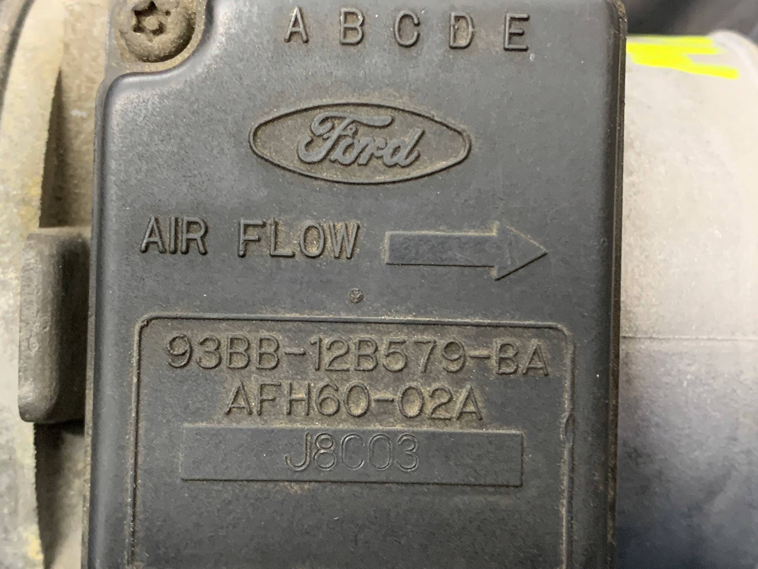 FORD MONDEO MK2 1.8 PRZEPŁYWOMIERZ 93BB-12B579-BA - zdjęcie 6