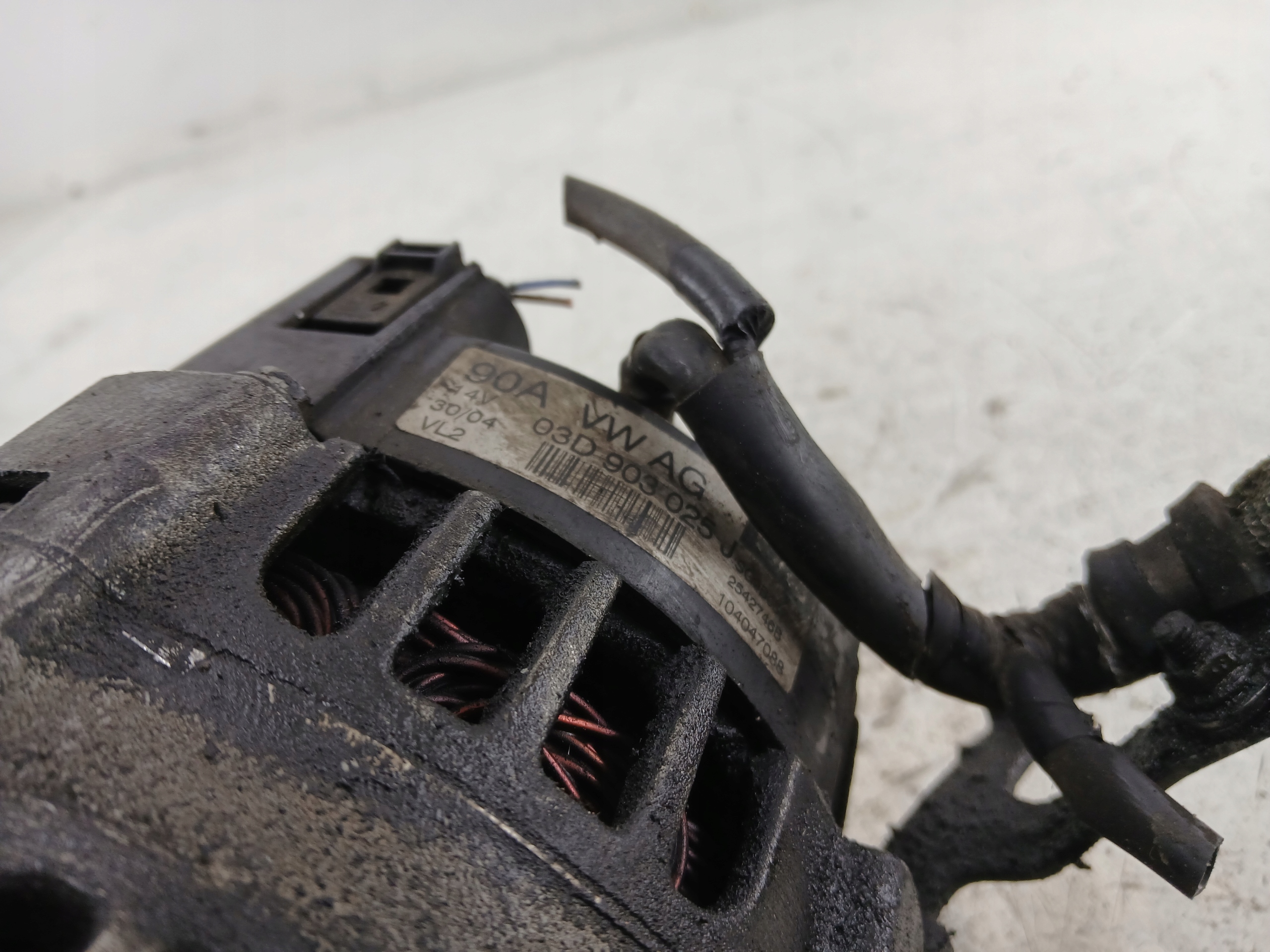 SKODA FABIA II VW POLO 9N 1.2 ALTERNATOR 03D903025J 90A - zdjęcie 6