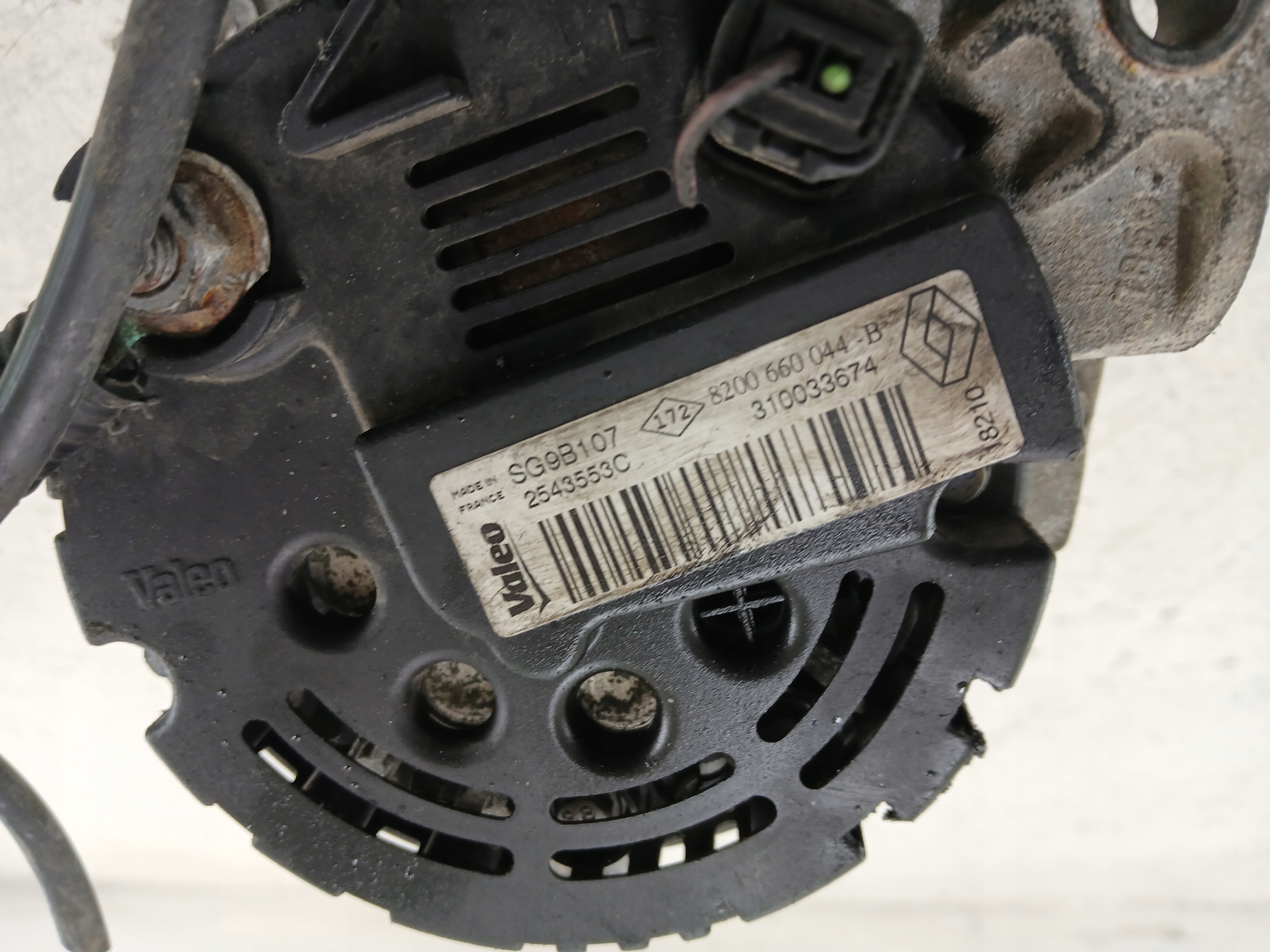 DACIA SANDERO RENAULT THALIA II 1.2 ALTERNATOR 8200660044B - zdjęcie 6