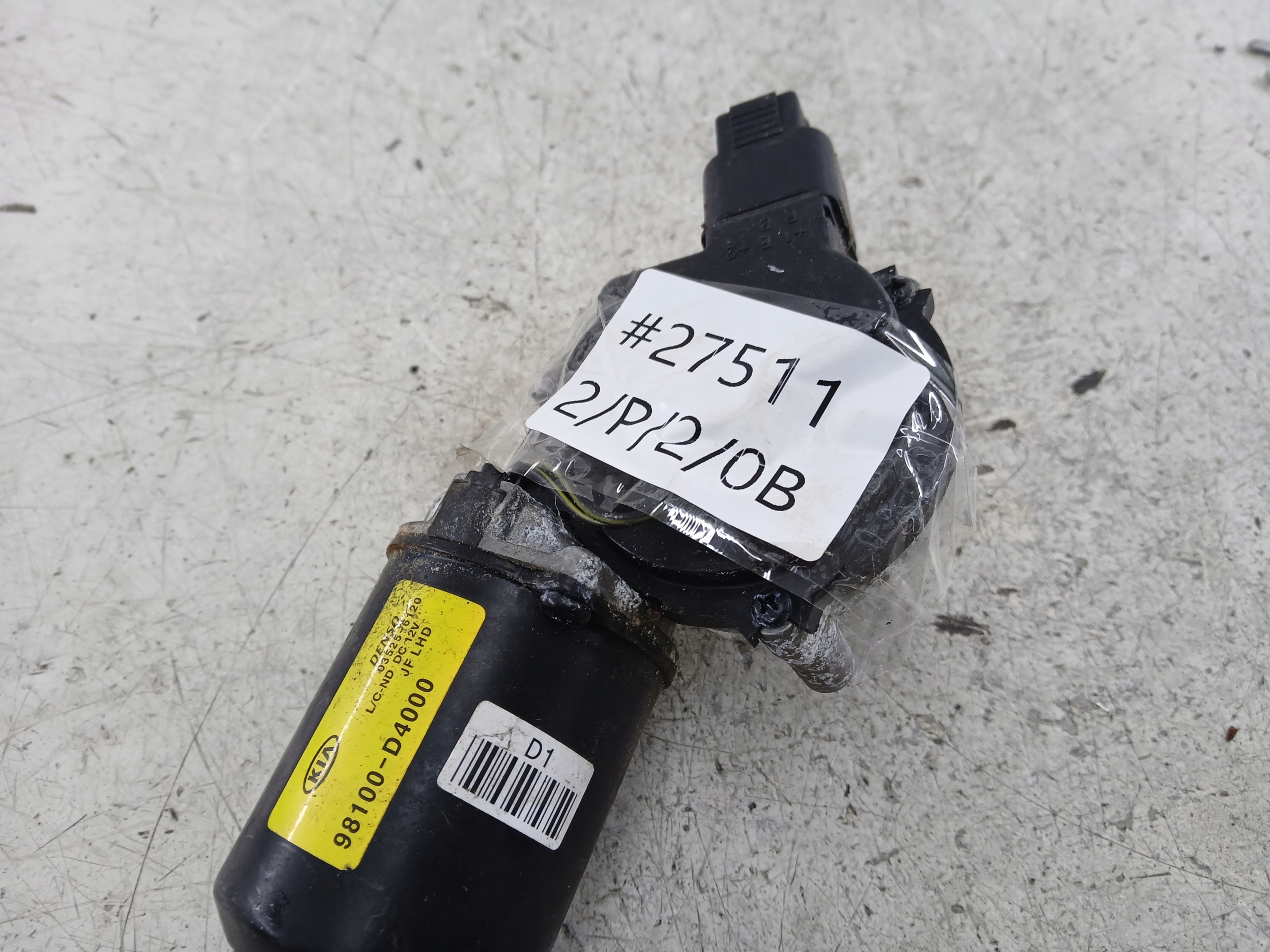 KIA OPTIMA IV SILNICZEK MECHANIZMU WYCIERACZEK PRZÓD 98100-D4000 - zdjęcie 7