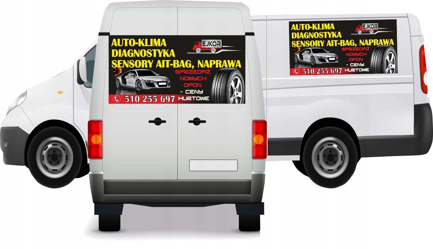 Reklama Naklejka na samochód AUTO-KLIMA