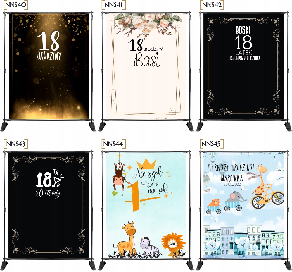 ŚCIANKA DO ZDJĘĆ TŁO pastele z imieniem SKRZYDŁA