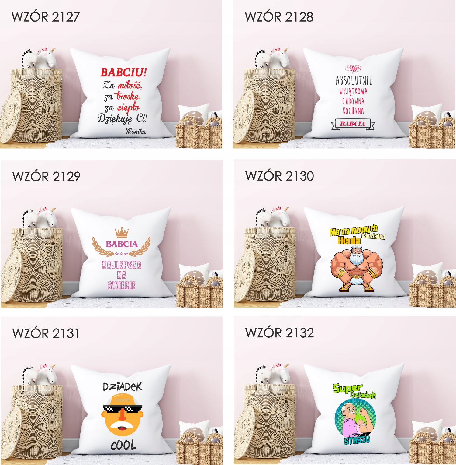 Poduszka z nadrukiem Prezent dla dziadka z klasą