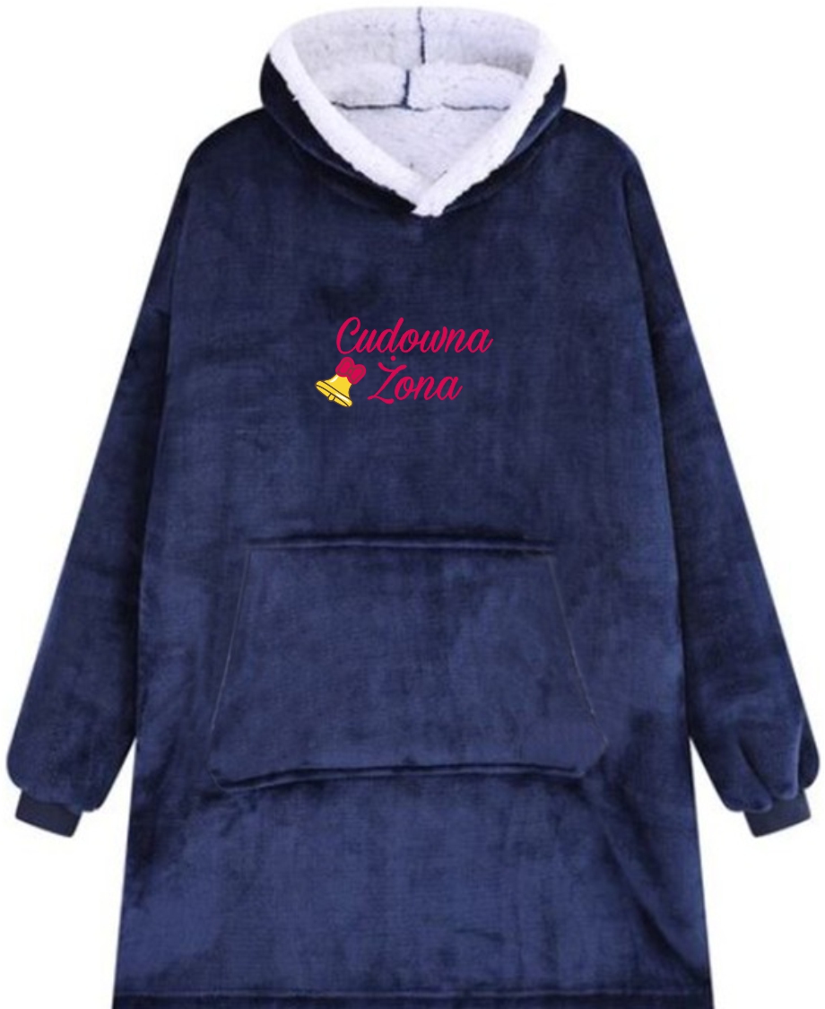 KOCOBLUZA BLUZA KOC OVERSIZE Z HAFTEM PREZENT personalizowany dla żony