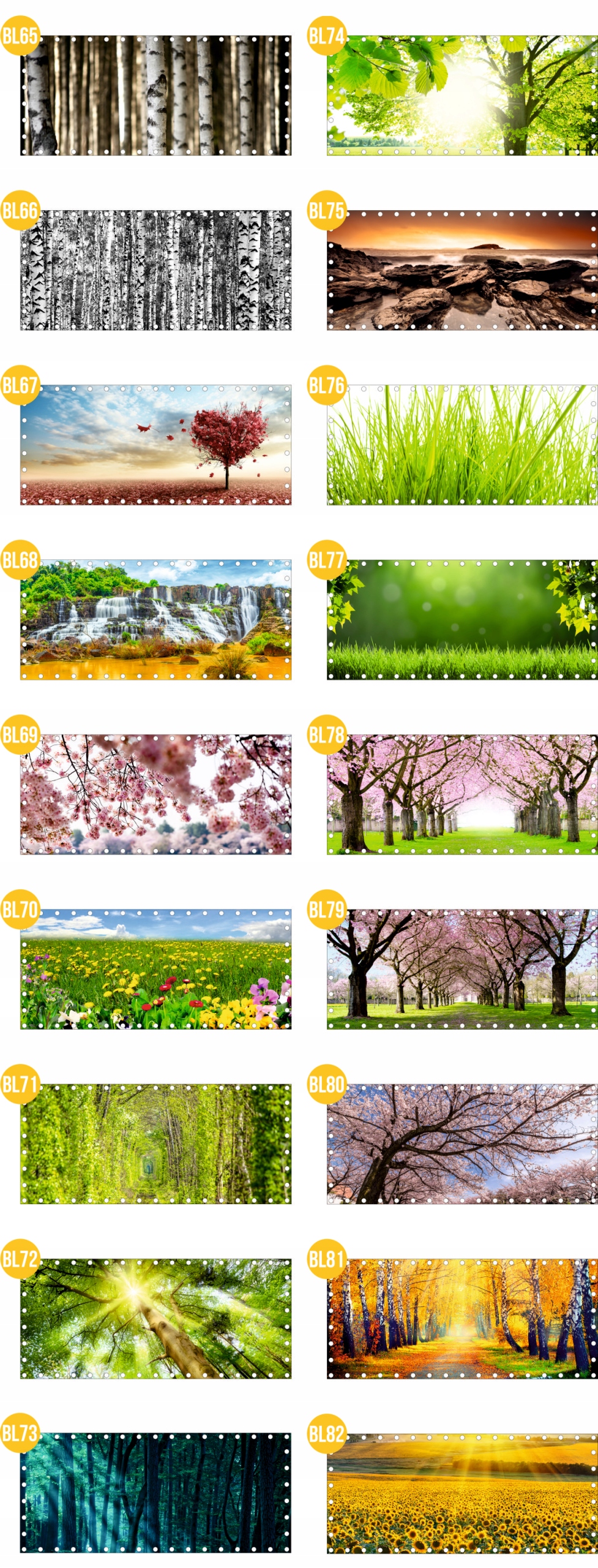 Osłona na balkon dekoracja balkonu SURFINIE kwiaty 10x10 cm