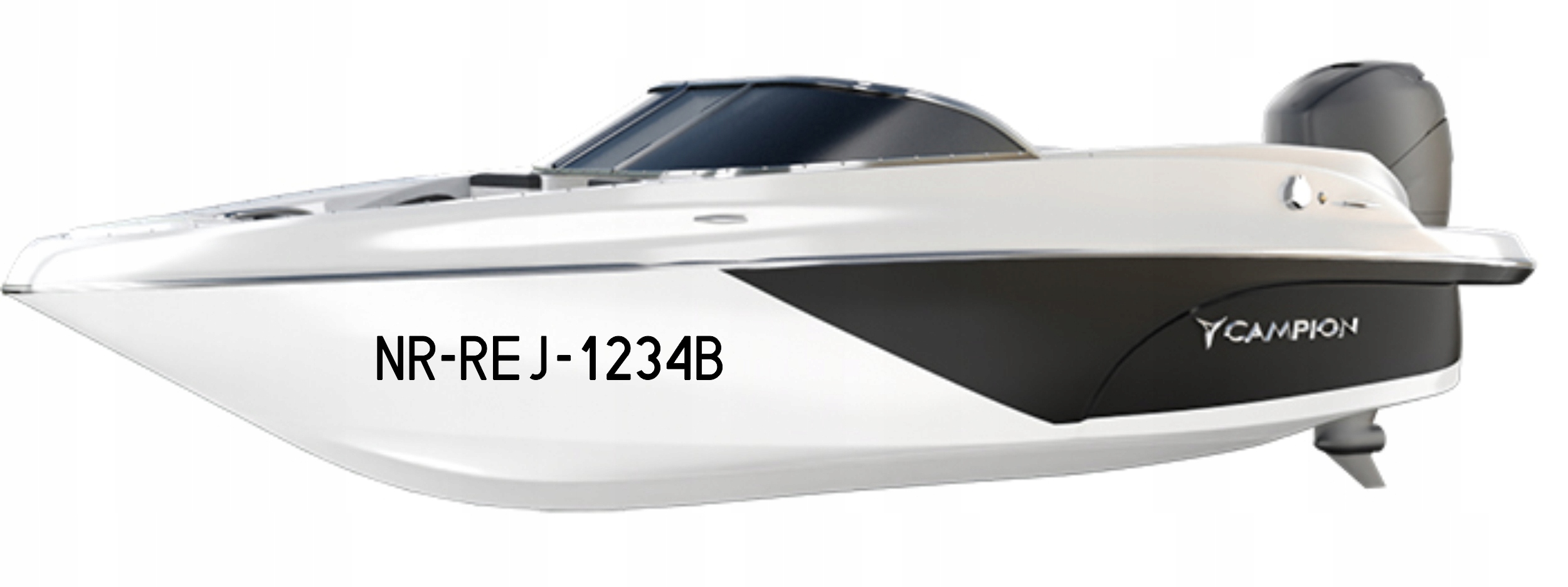 NUMERY rejestracyjne WODOODPORNE na łódkę łódź jachty ponton